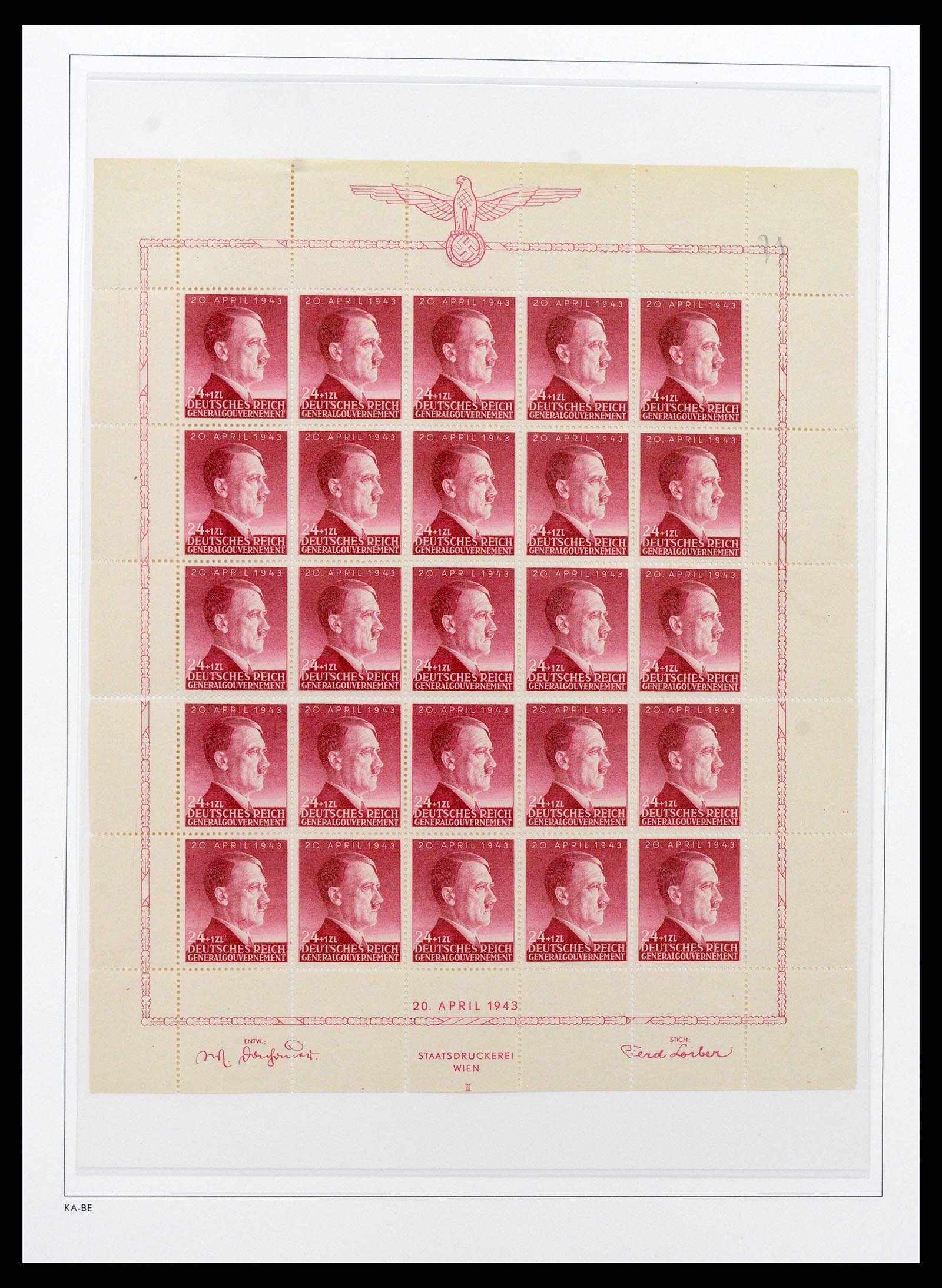 37270 038 - Postzegelverzameling 37270 Duitse bezettingen 1939-1945.