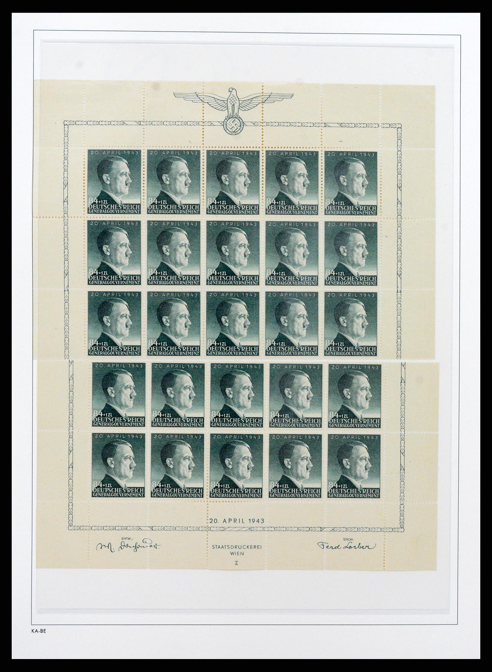 37270 040 - Postzegelverzameling 37270 Duitse bezettingen 1939-1945.