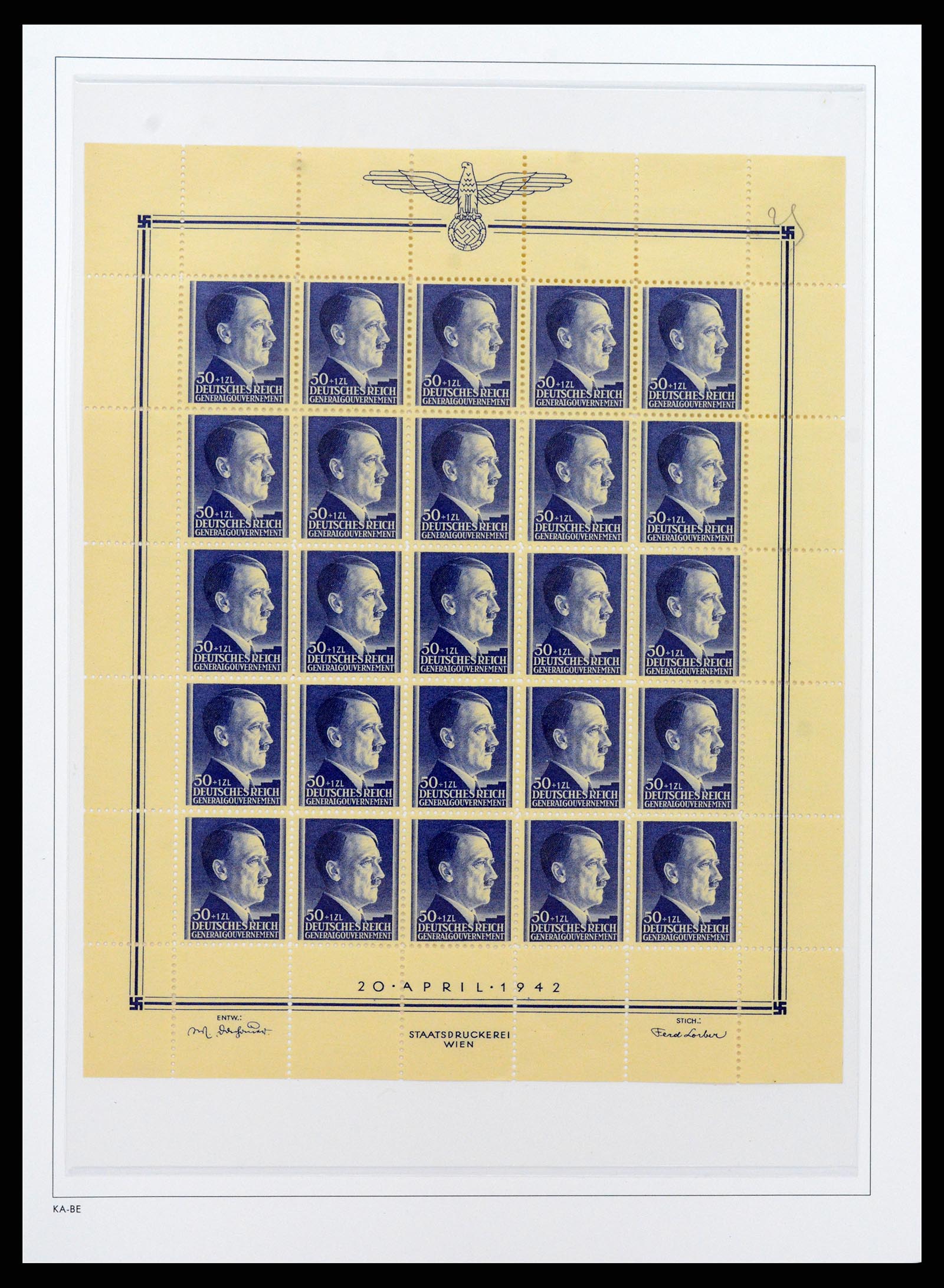 37270 041 - Postzegelverzameling 37270 Duitse bezettingen 1939-1945.