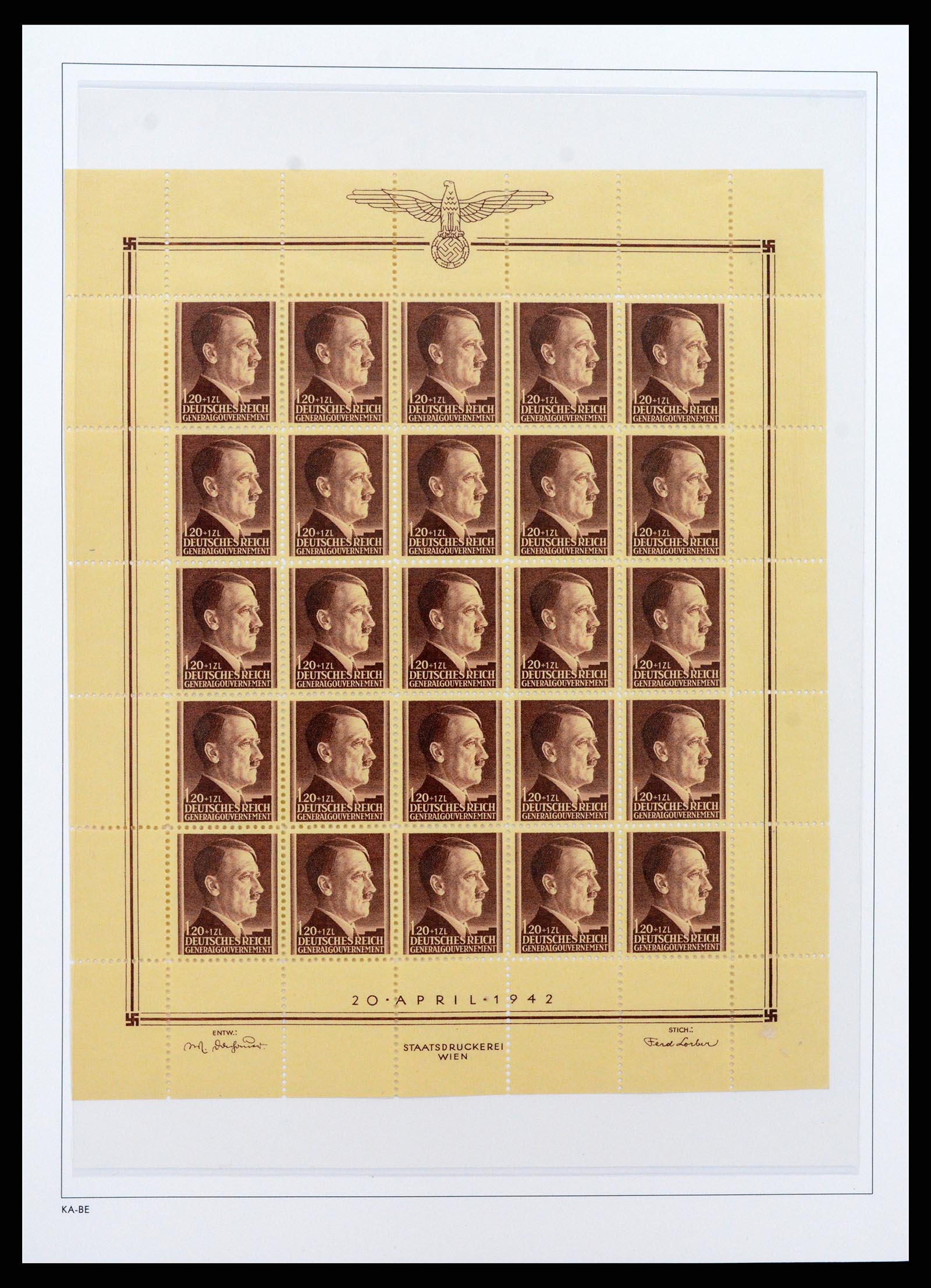 37270 042 - Postzegelverzameling 37270 Duitse bezettingen 1939-1945.