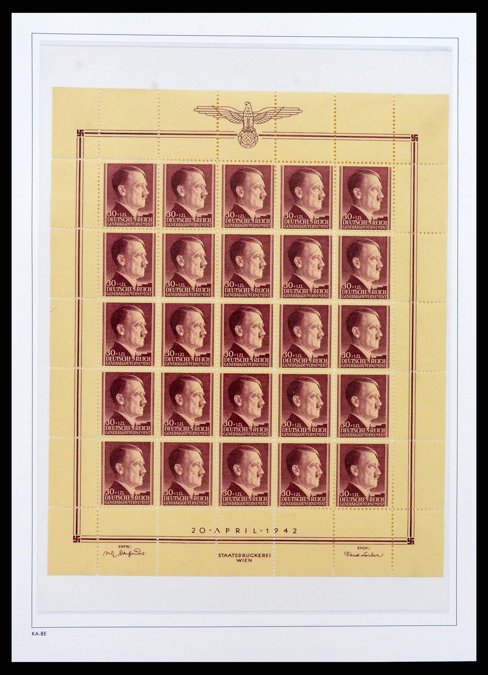 37270 043 - Postzegelverzameling 37270 Duitse bezettingen 1939-1945.