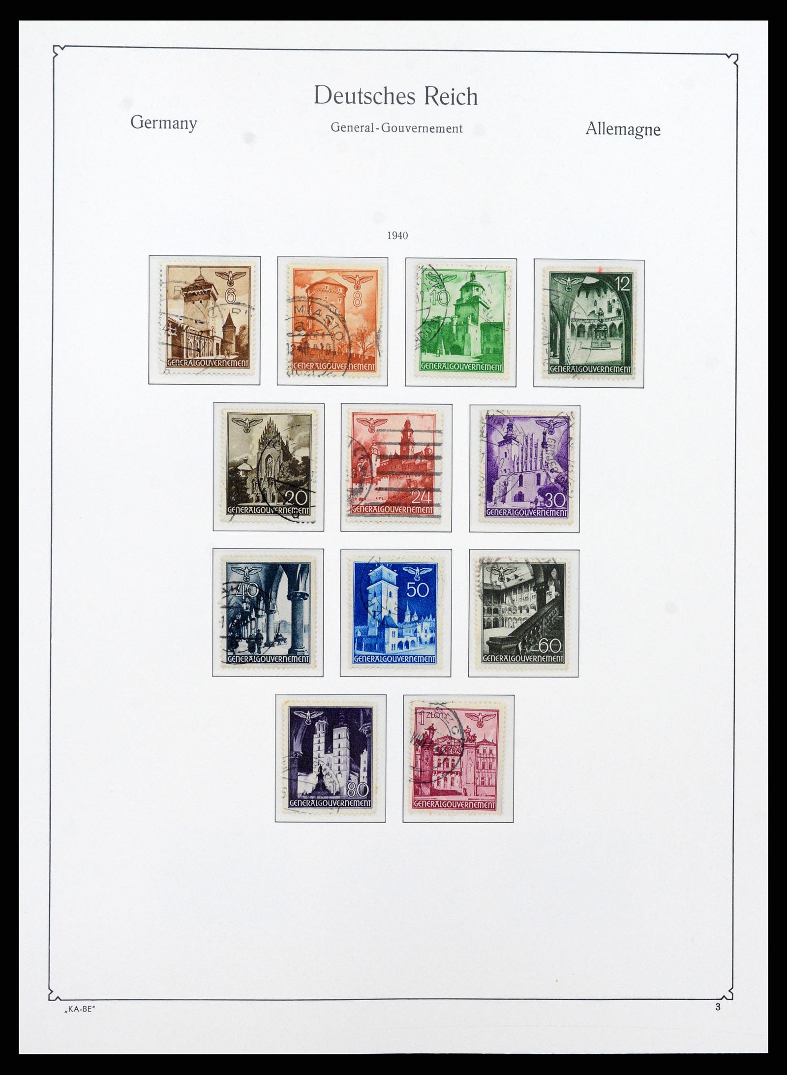 37270 046 - Postzegelverzameling 37270 Duitse bezettingen 1939-1945.