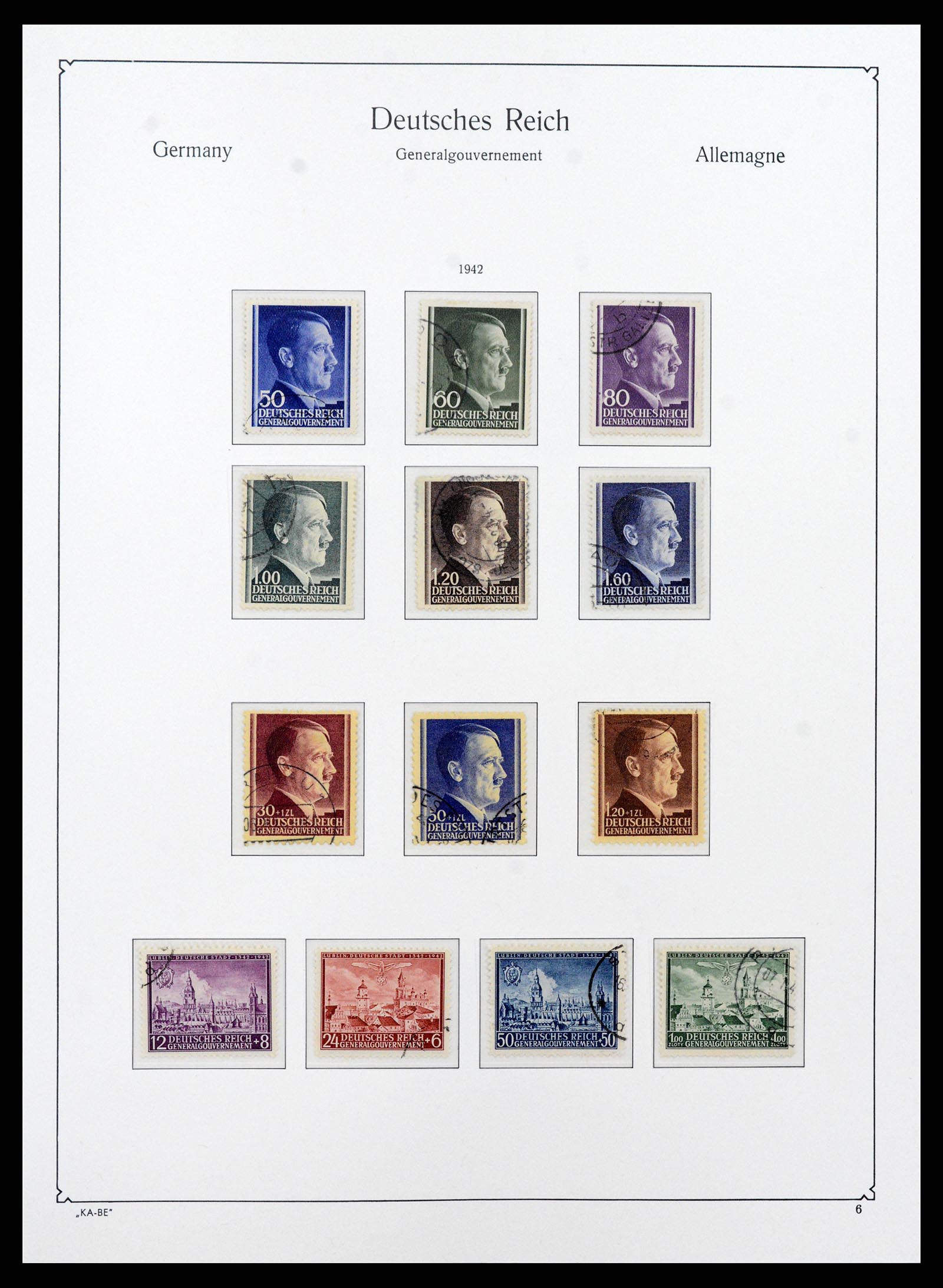 37270 049 - Postzegelverzameling 37270 Duitse bezettingen 1939-1945.