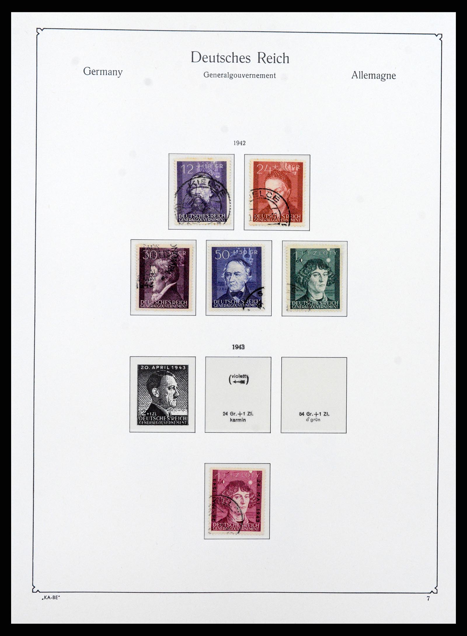37270 050 - Postzegelverzameling 37270 Duitse bezettingen 1939-1945.