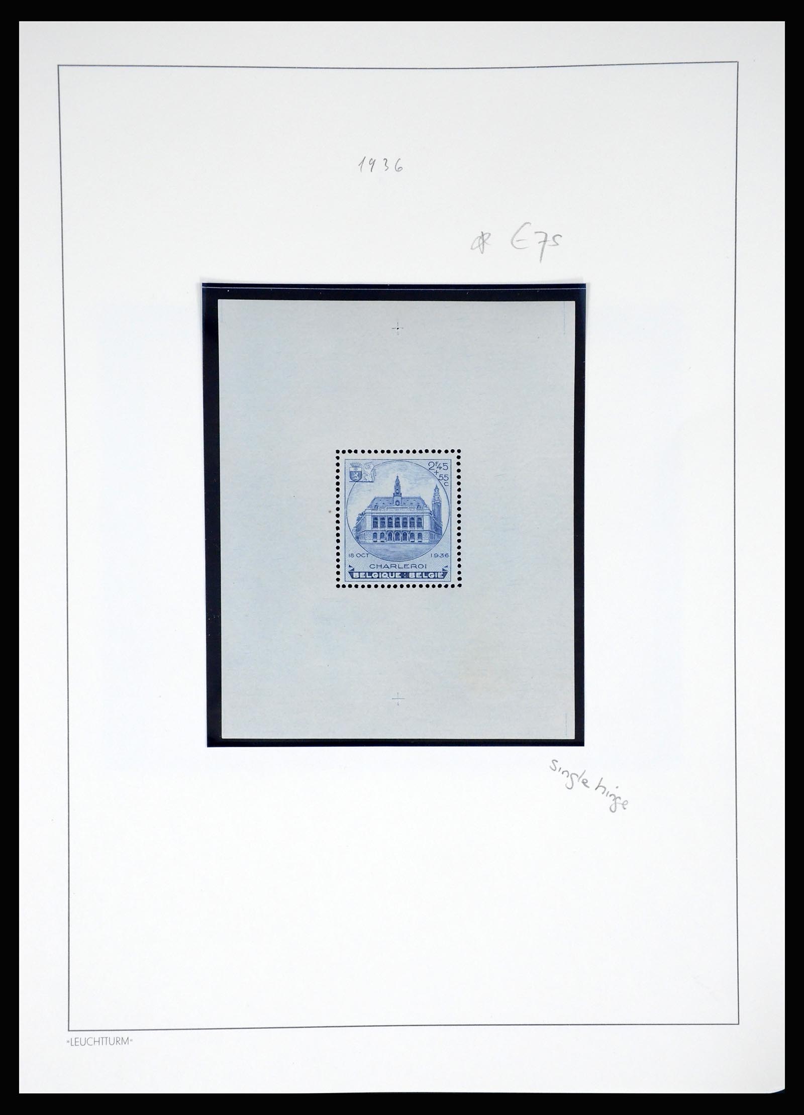 37272 006 - Postzegelverzameling 37272 België blokken 1924-1938.