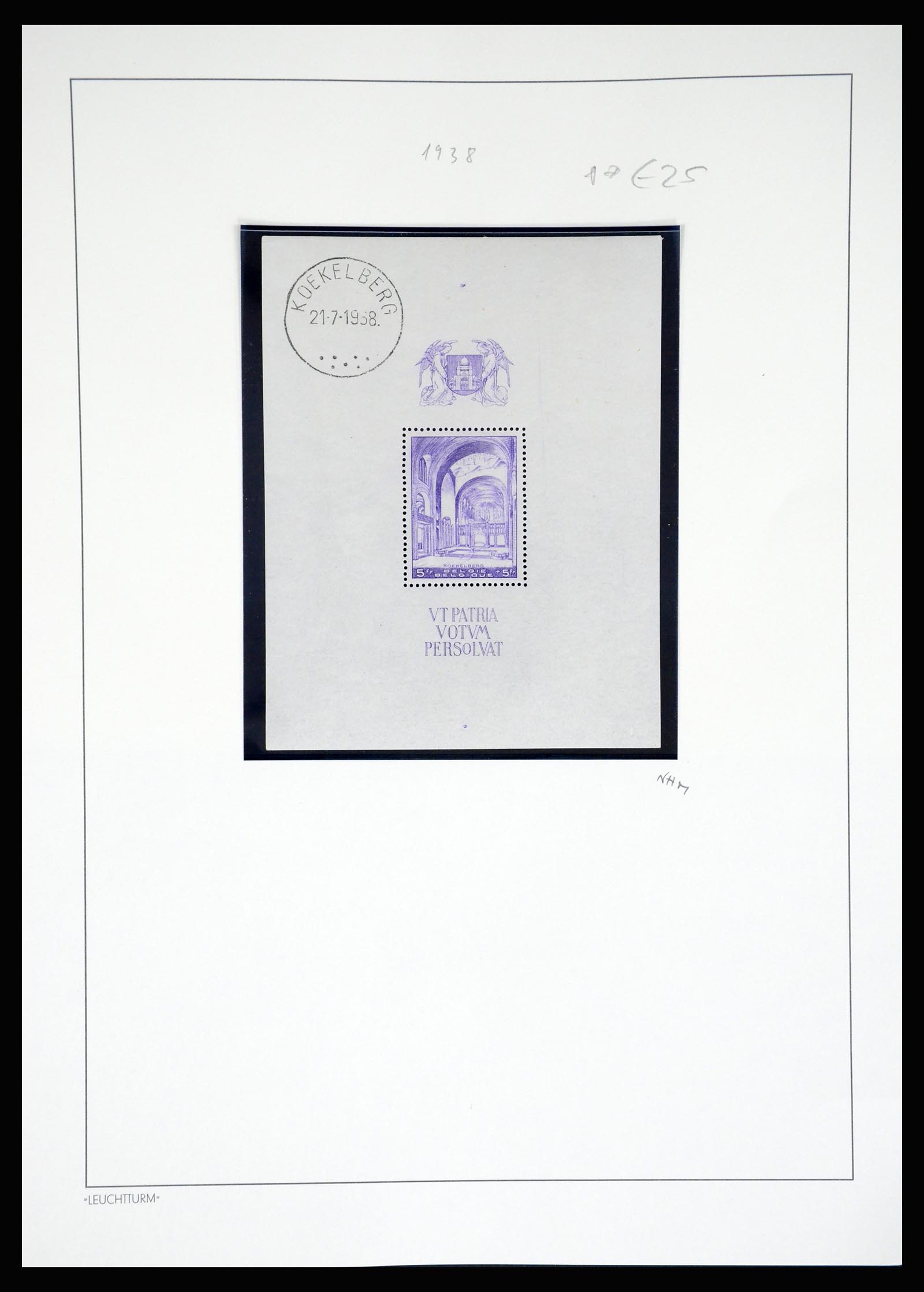 37272 008 - Stamp collection 37272 Belgium souvenir sheets 1924-1938.