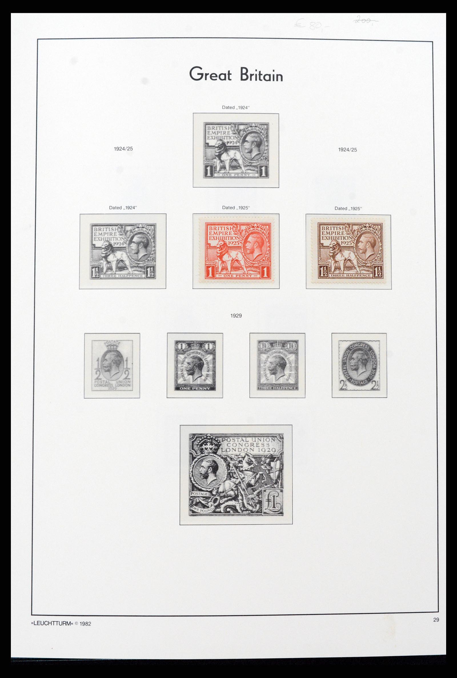37273 001 - Postzegelverzameling 37273 Engeland 1935-1989.