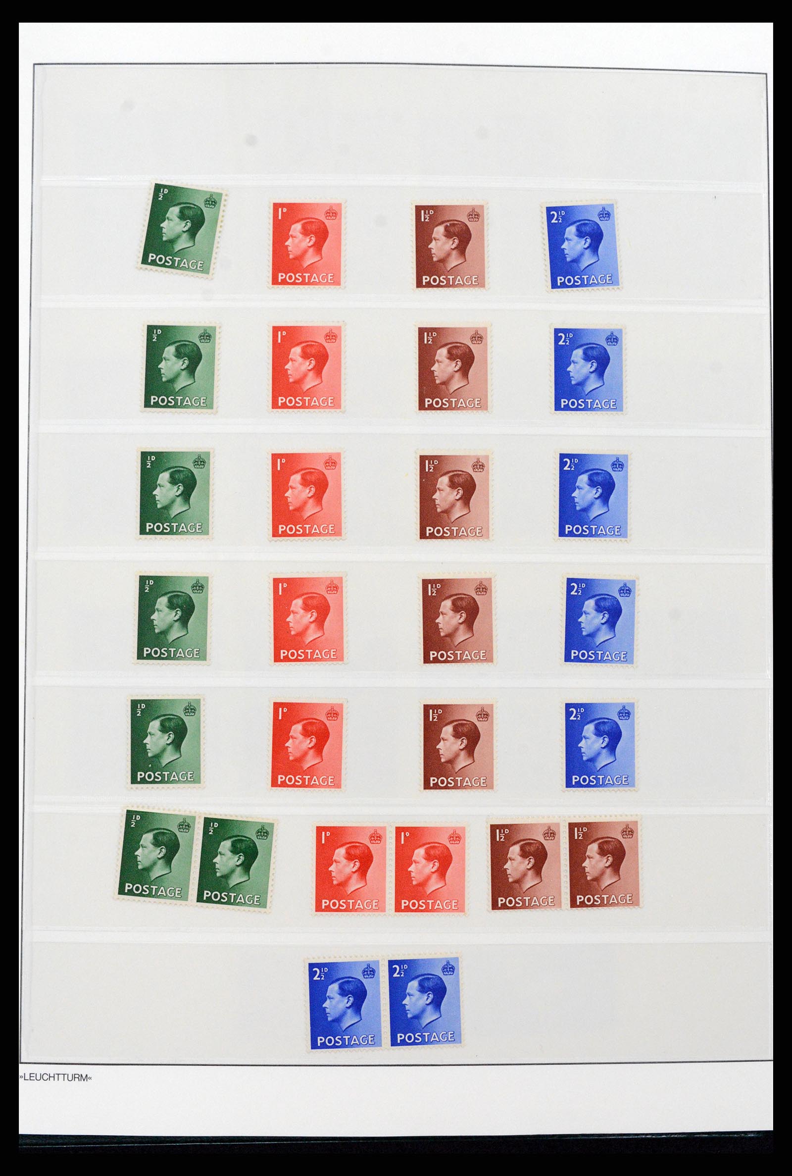 37273 002 - Postzegelverzameling 37273 Engeland 1935-1989.