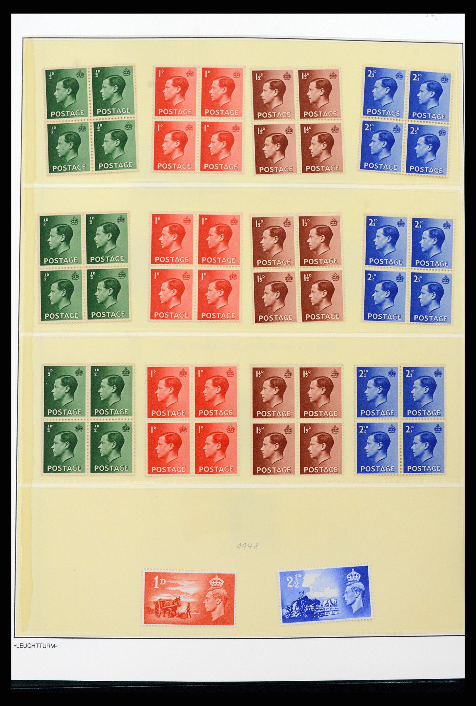 37273 003 - Postzegelverzameling 37273 Engeland 1935-1989.