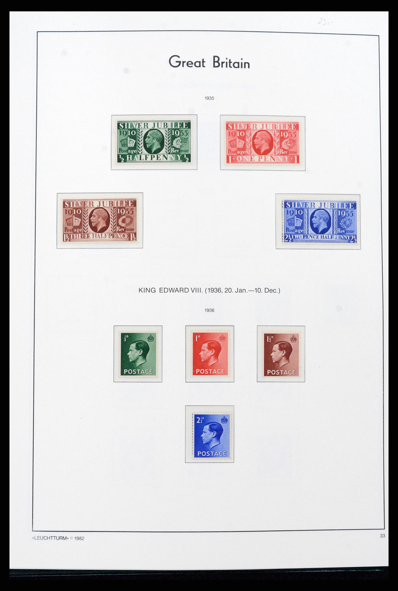 37273 004 - Postzegelverzameling 37273 Engeland 1935-1989.
