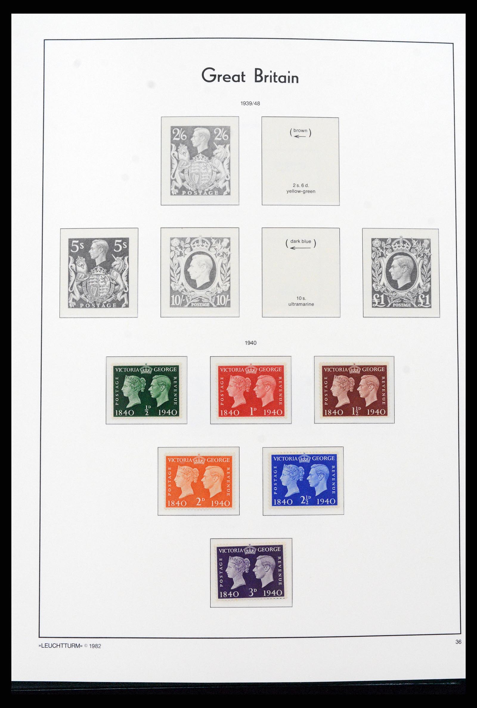 37273 005 - Postzegelverzameling 37273 Engeland 1935-1989.