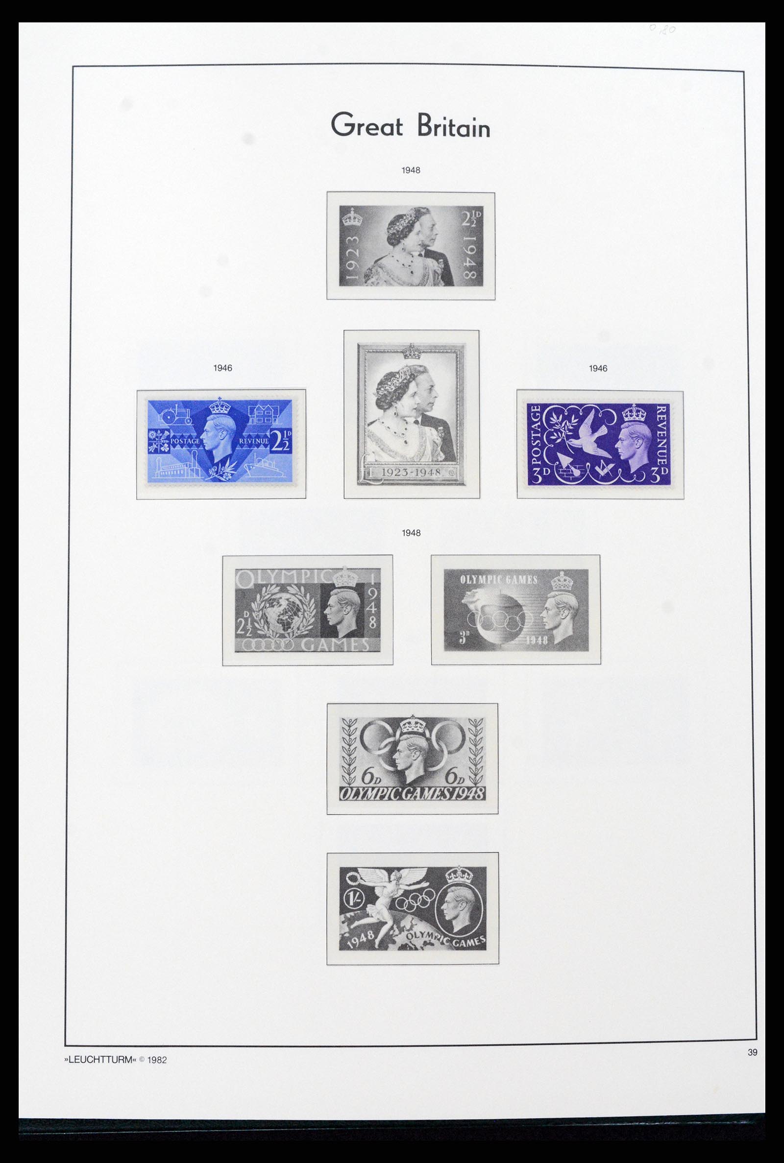 37273 007 - Postzegelverzameling 37273 Engeland 1935-1989.