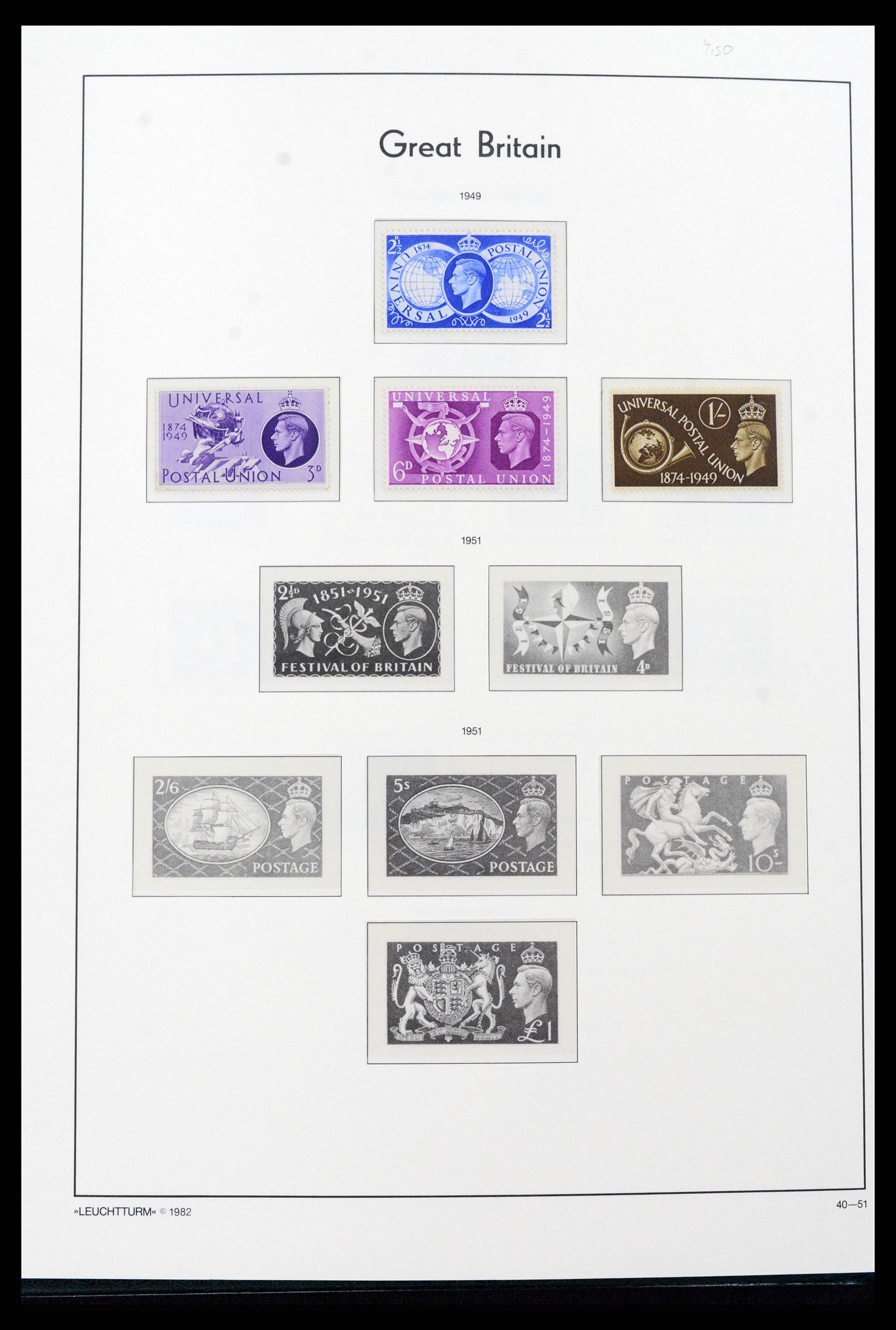 37273 008 - Postzegelverzameling 37273 Engeland 1935-1989.