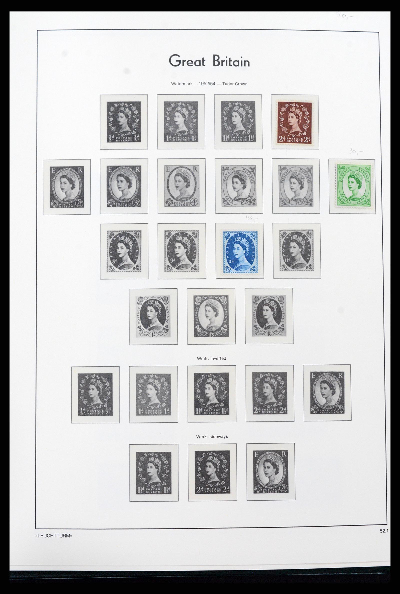 37273 009 - Postzegelverzameling 37273 Engeland 1935-1989.