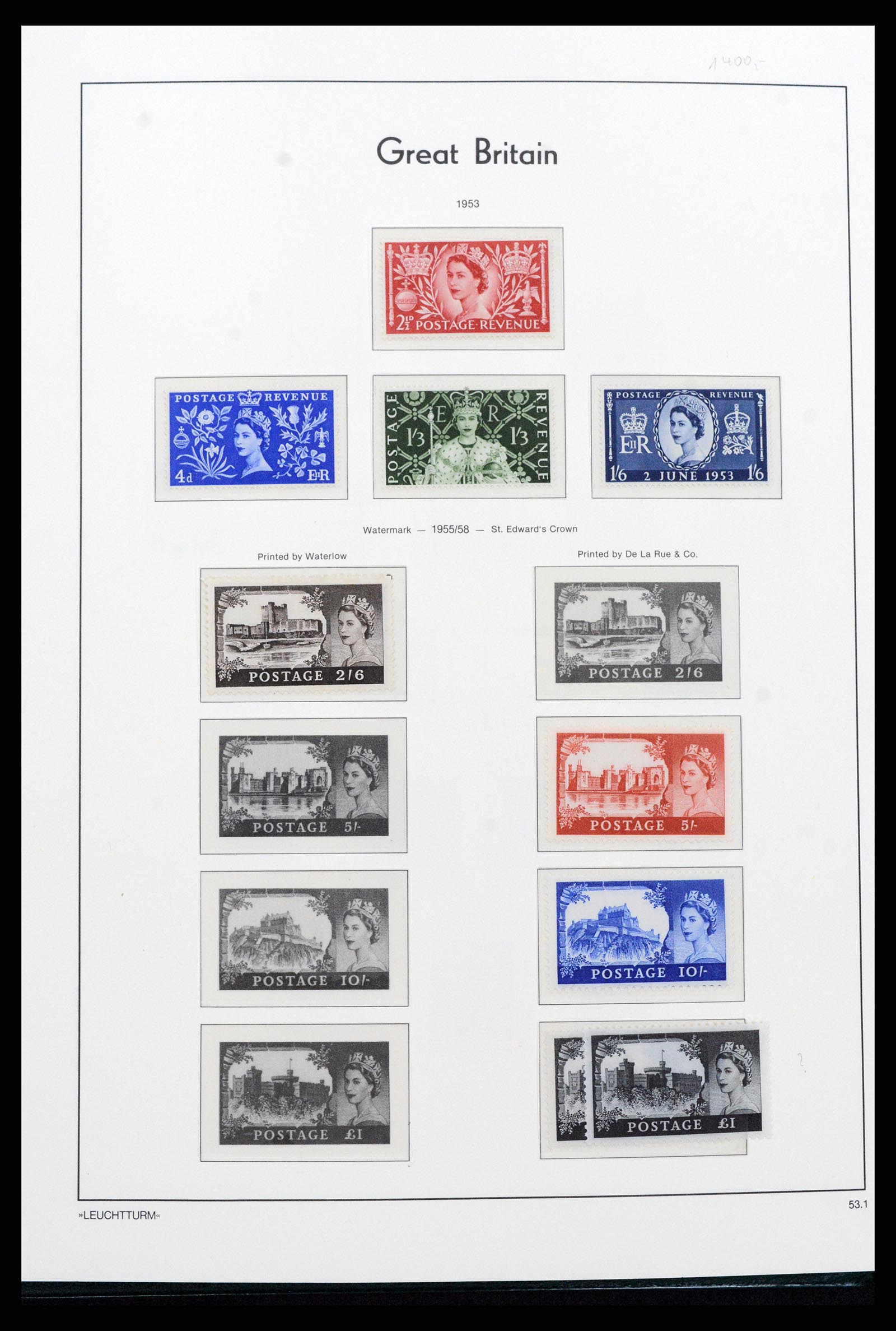 37273 010 - Postzegelverzameling 37273 Engeland 1935-1989.