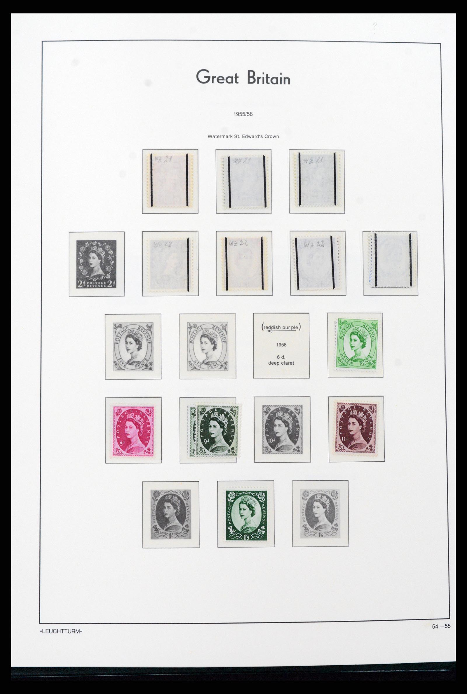 37273 011 - Postzegelverzameling 37273 Engeland 1935-1989.
