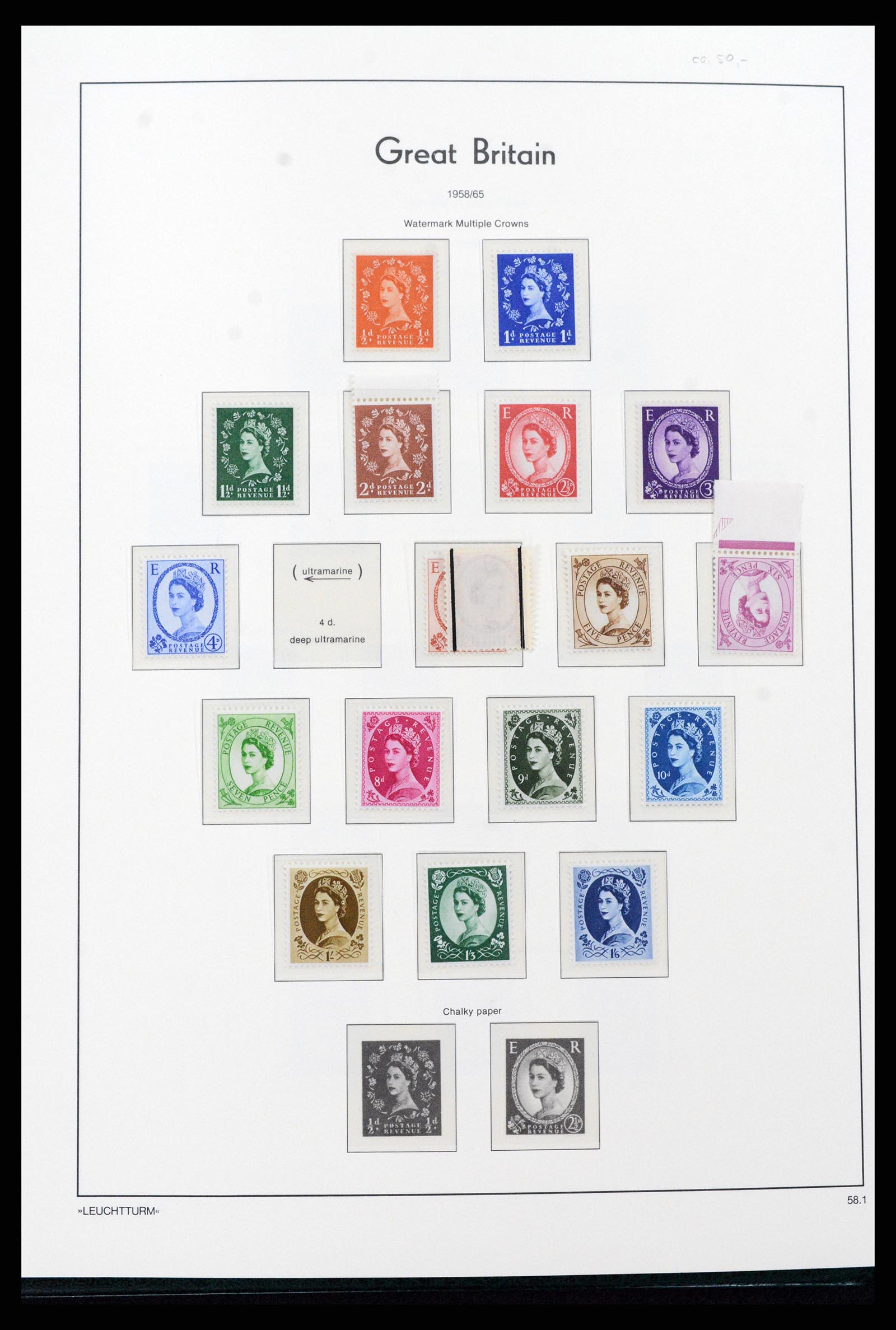 37273 013 - Postzegelverzameling 37273 Engeland 1935-1989.