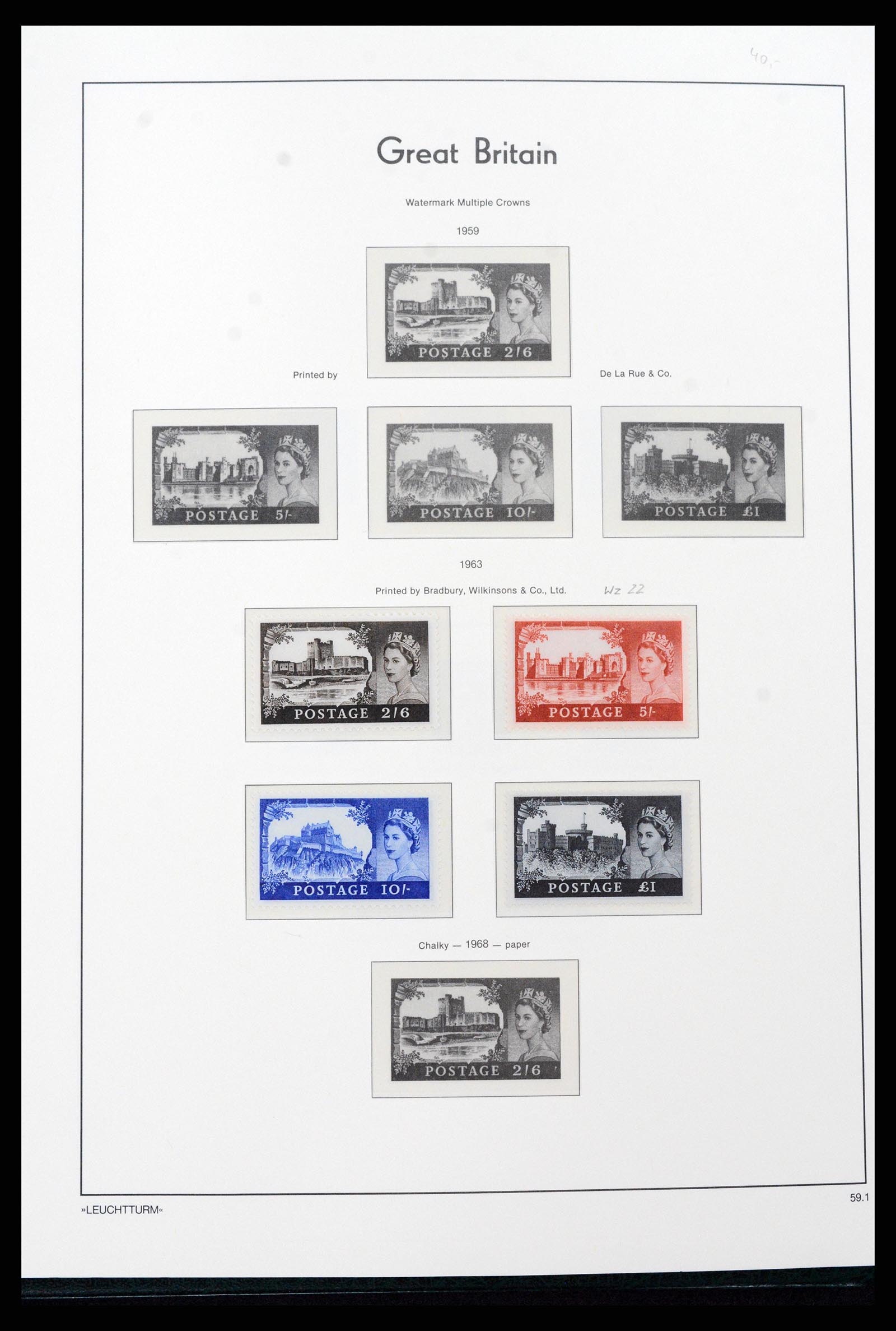 37273 014 - Postzegelverzameling 37273 Engeland 1935-1989.