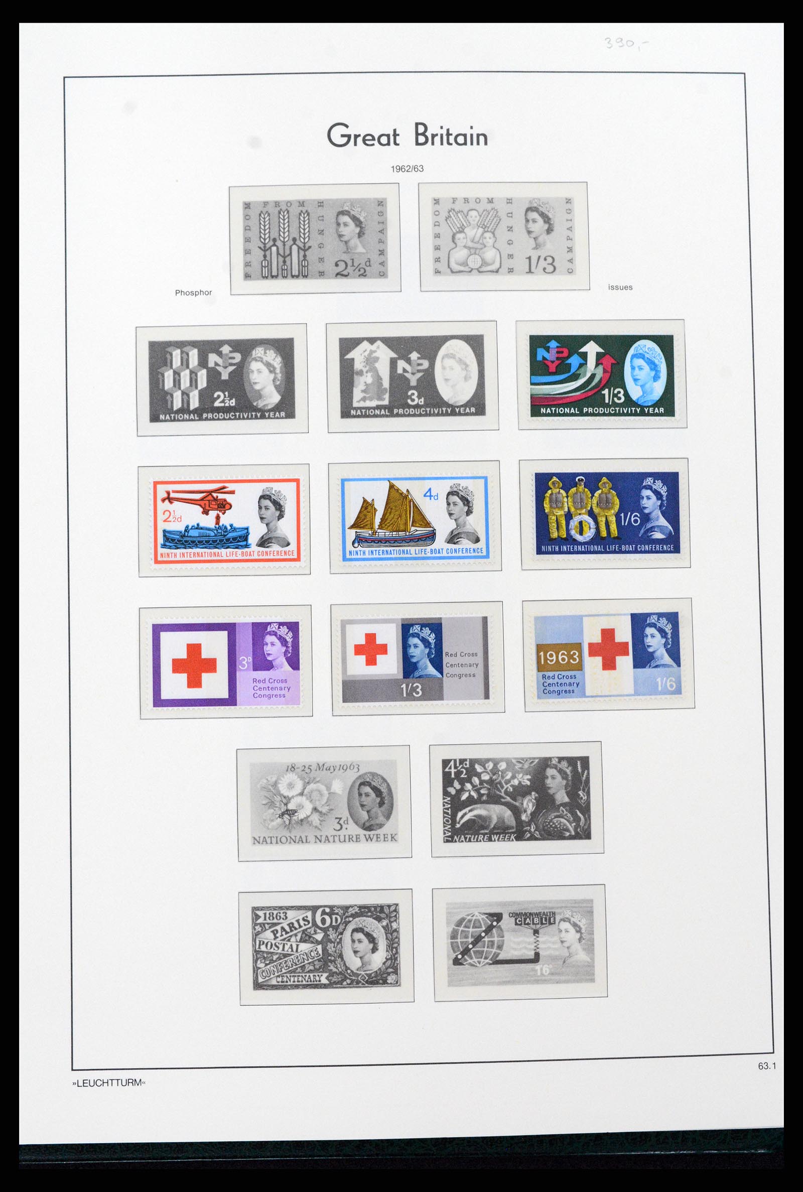 37273 017 - Postzegelverzameling 37273 Engeland 1935-1989.