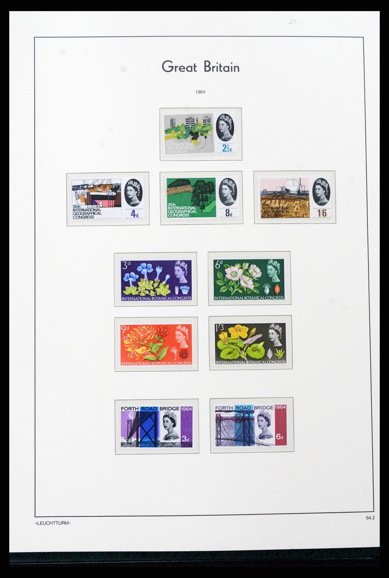 37273 020 - Postzegelverzameling 37273 Engeland 1935-1989.
