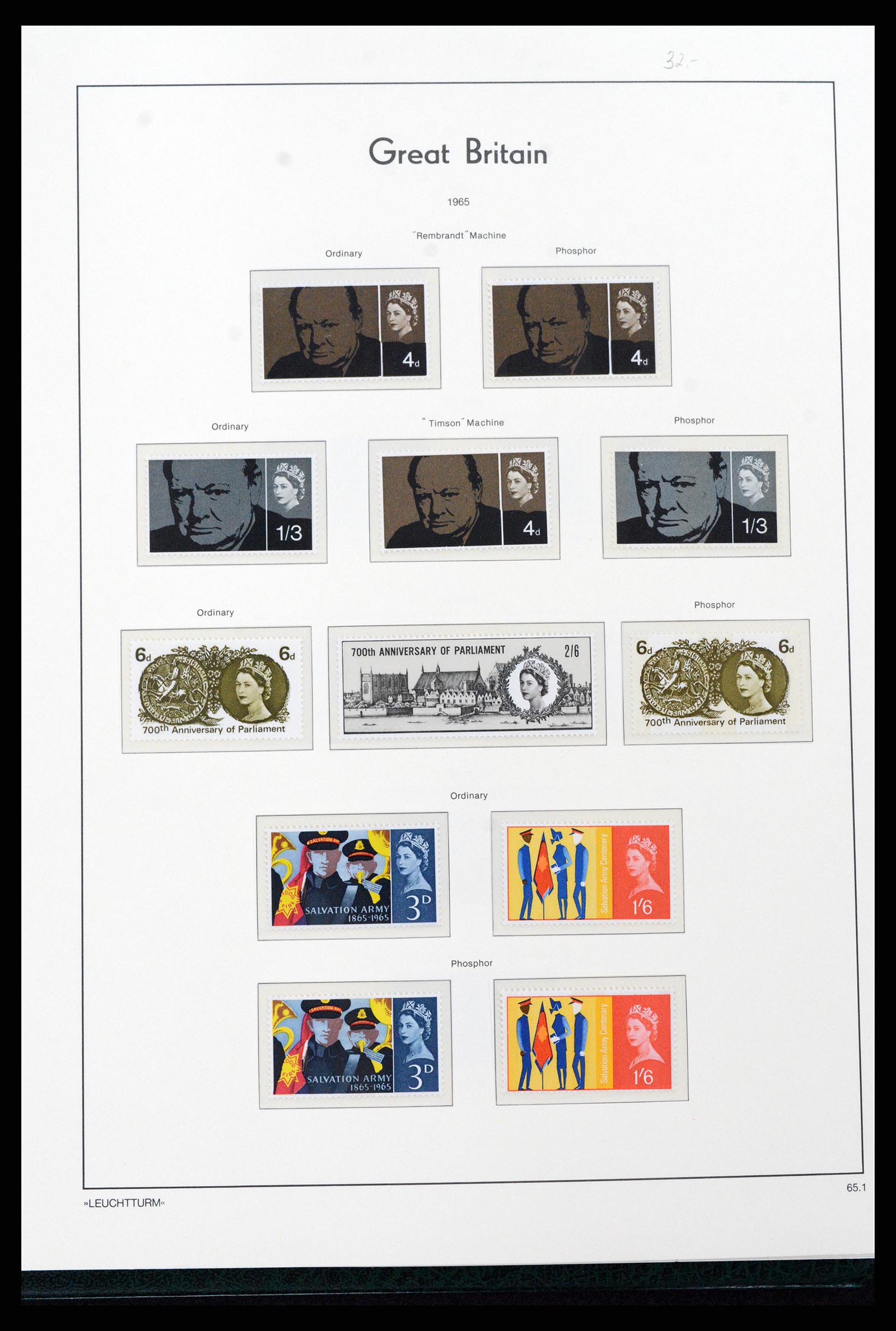 37273 022 - Postzegelverzameling 37273 Engeland 1935-1989.