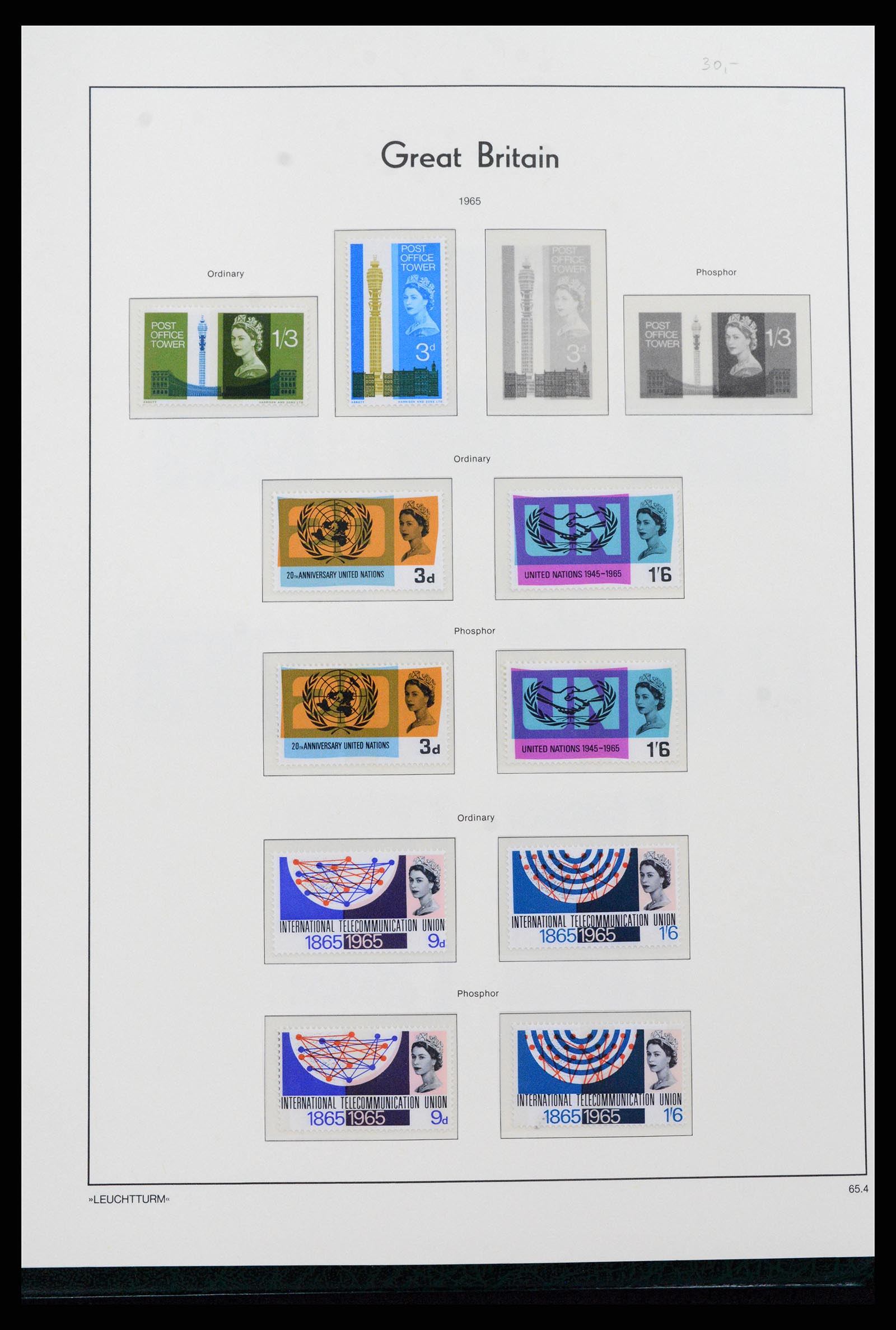 37273 026 - Postzegelverzameling 37273 Engeland 1935-1989.
