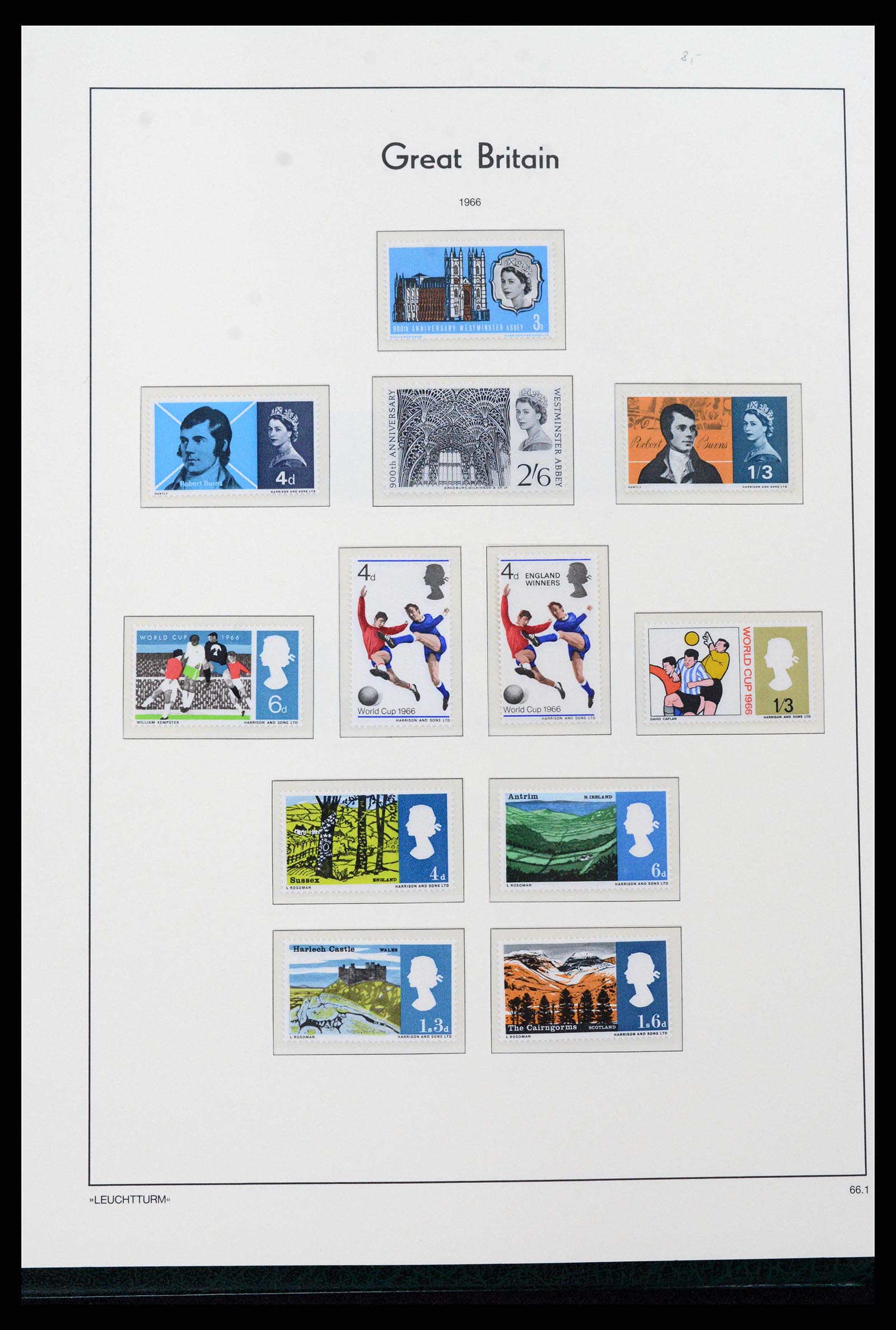 37273 027 - Postzegelverzameling 37273 Engeland 1935-1989.