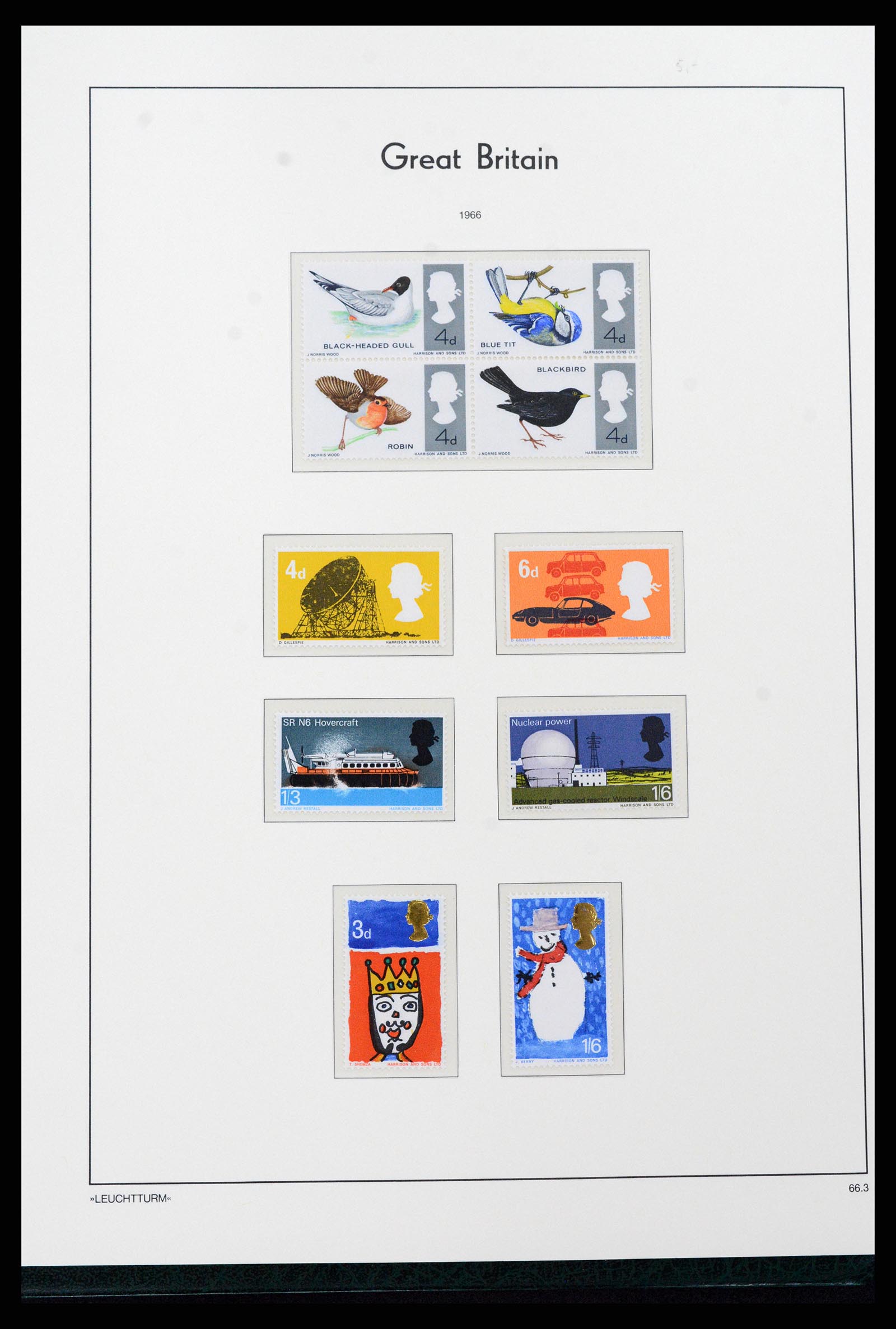 37273 029 - Postzegelverzameling 37273 Engeland 1935-1989.