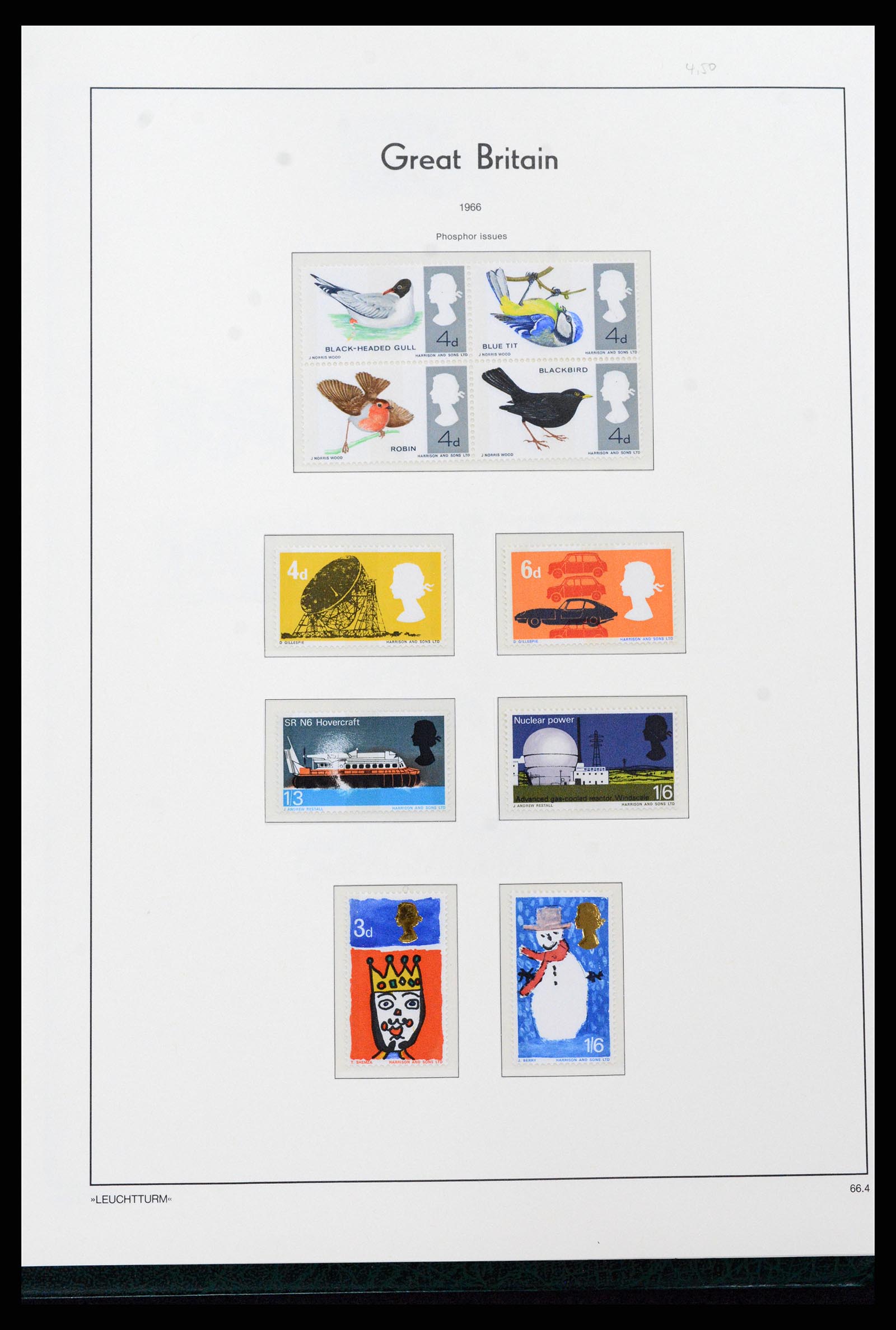 37273 030 - Postzegelverzameling 37273 Engeland 1935-1989.