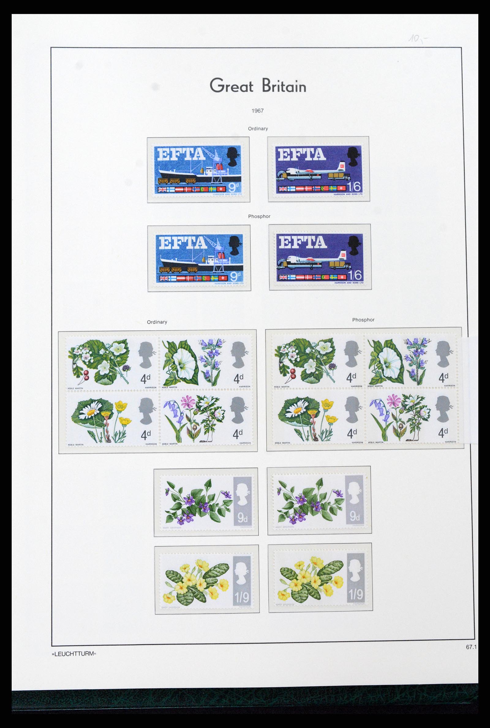 37273 034 - Postzegelverzameling 37273 Engeland 1935-1989.