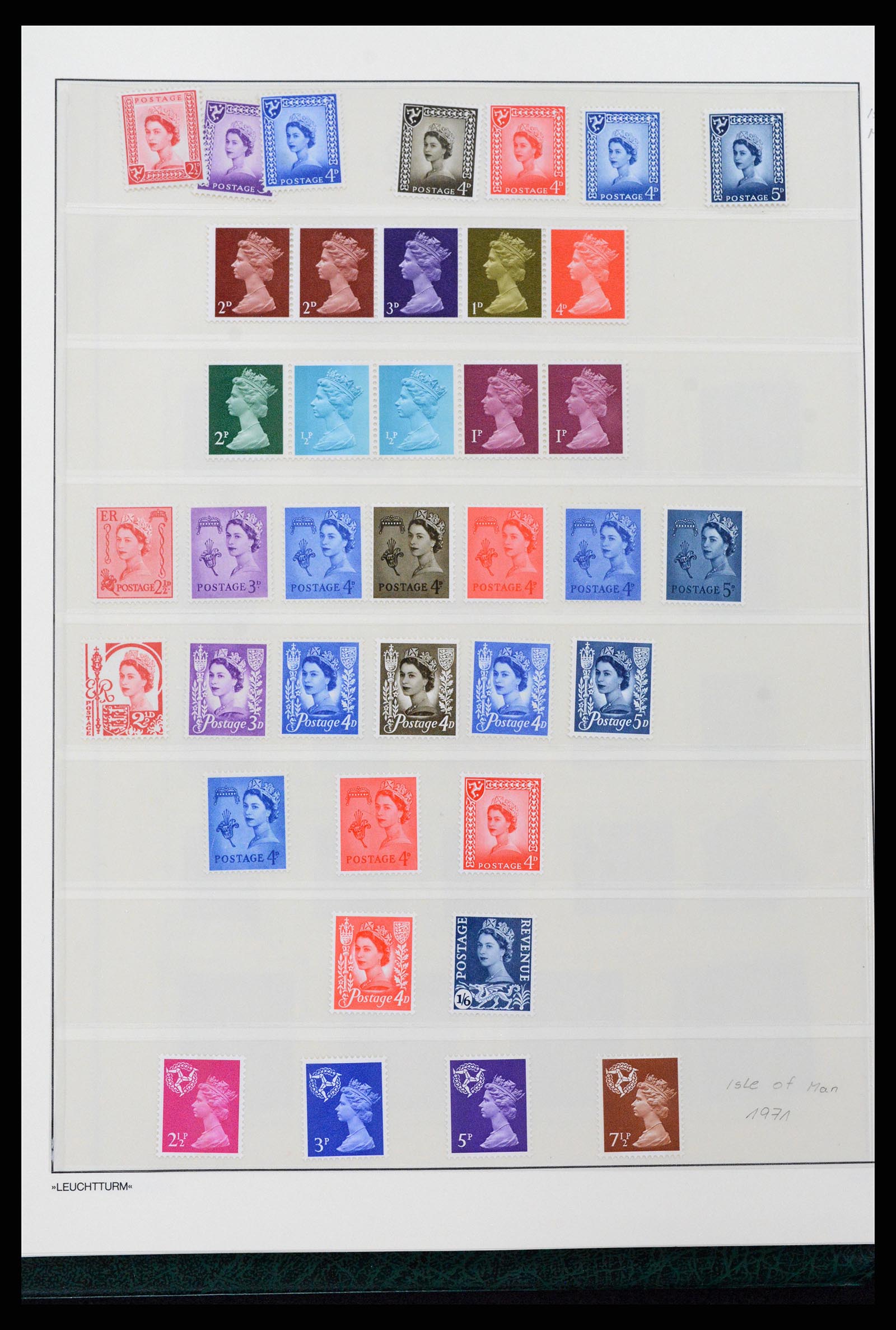 37273 036 - Postzegelverzameling 37273 Engeland 1935-1989.
