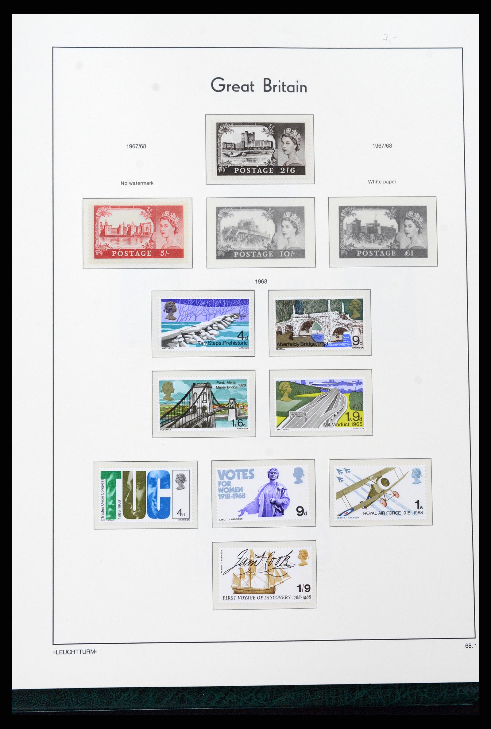 37273 039 - Postzegelverzameling 37273 Engeland 1935-1989.