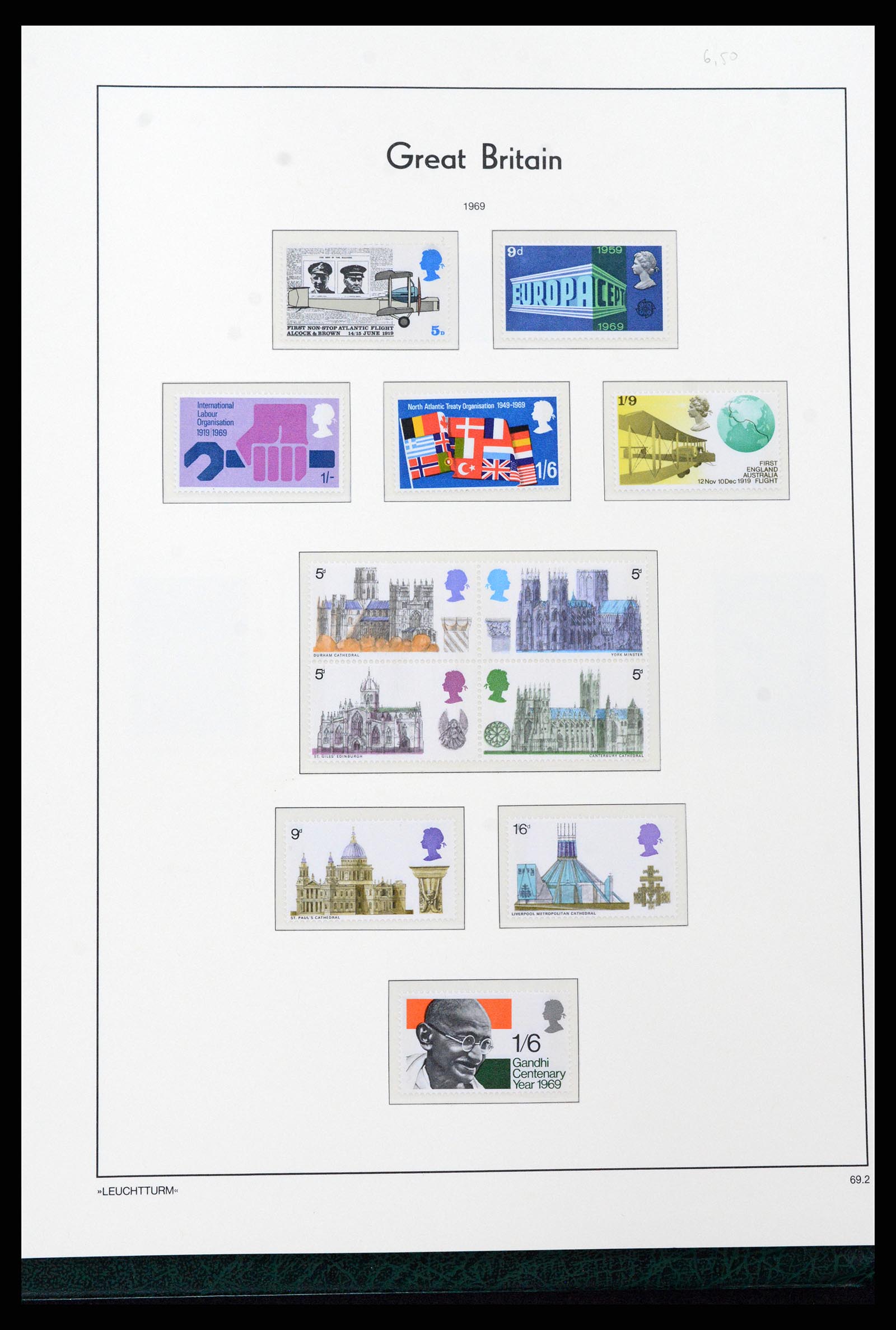 37273 042 - Postzegelverzameling 37273 Engeland 1935-1989.