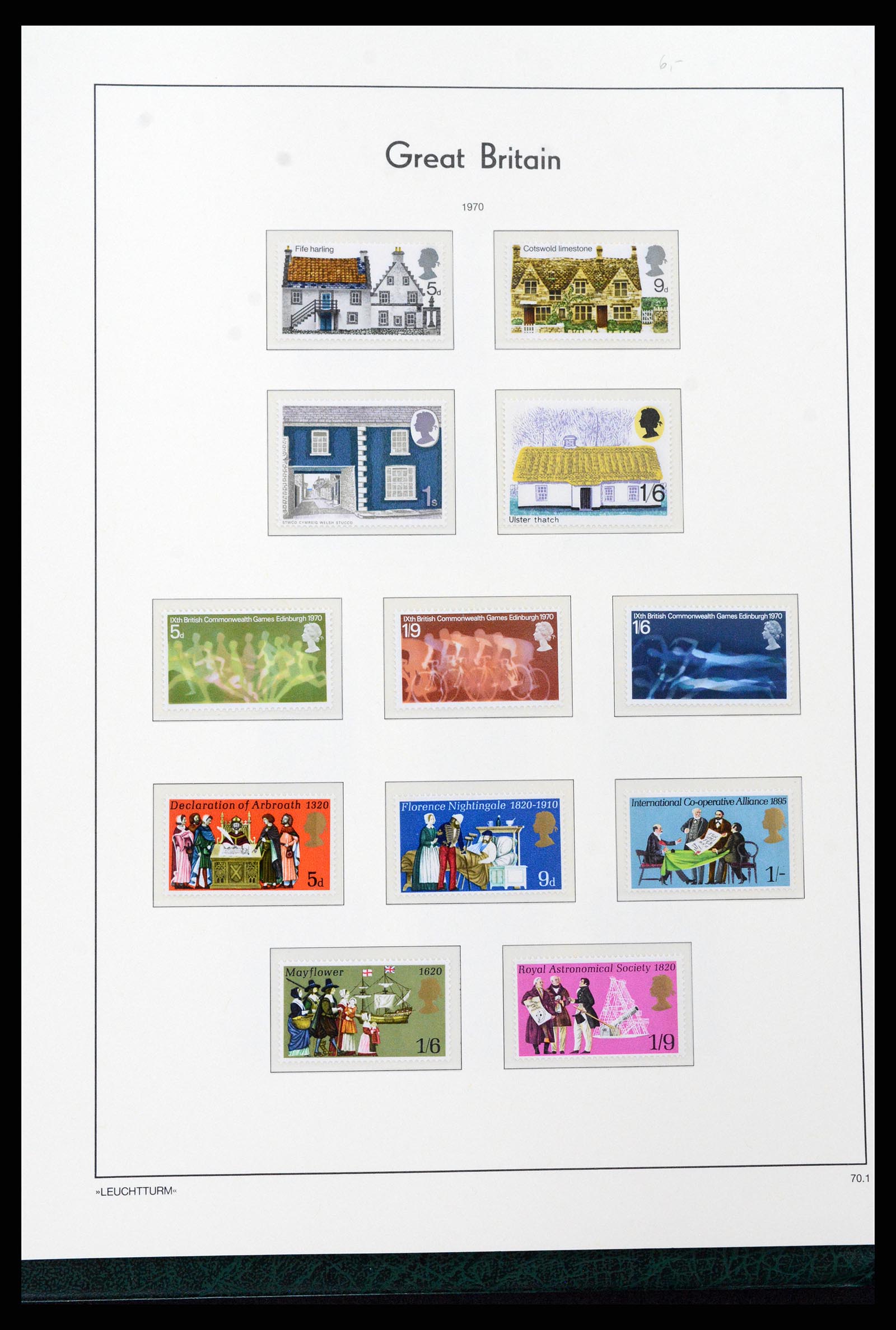 37273 043 - Postzegelverzameling 37273 Engeland 1935-1989.
