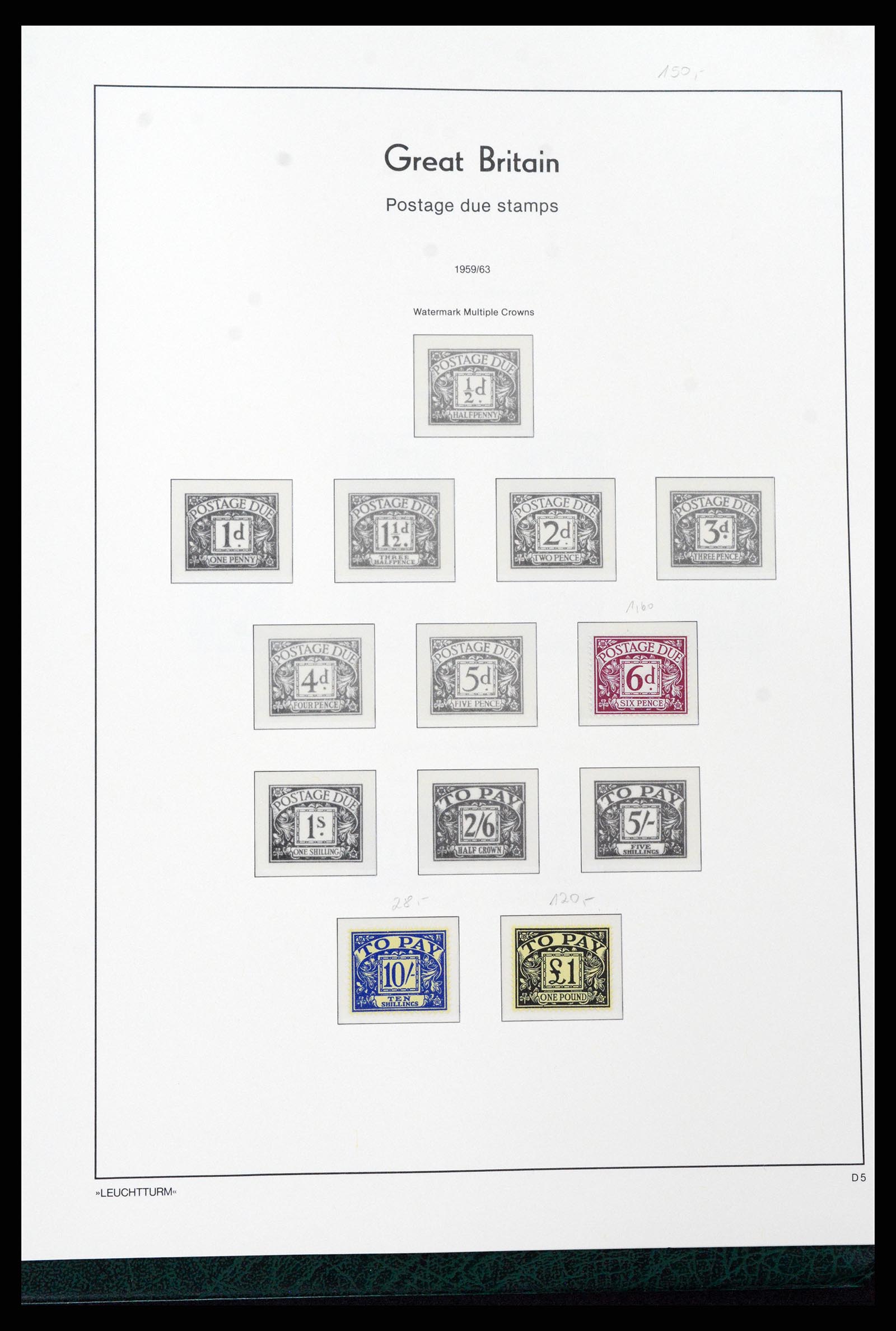 37273 049 - Postzegelverzameling 37273 Engeland 1935-1989.