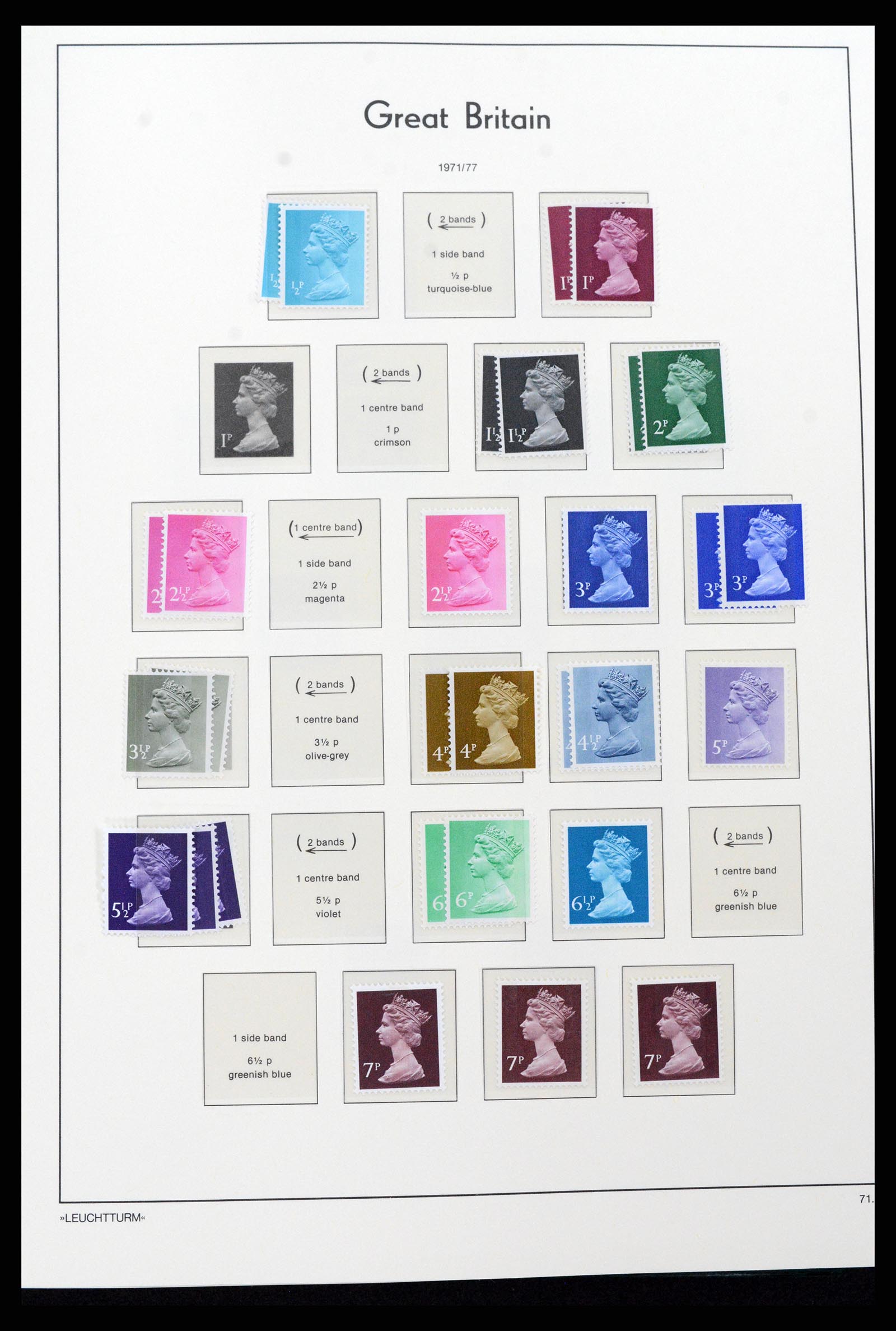 37273 052 - Postzegelverzameling 37273 Engeland 1935-1989.