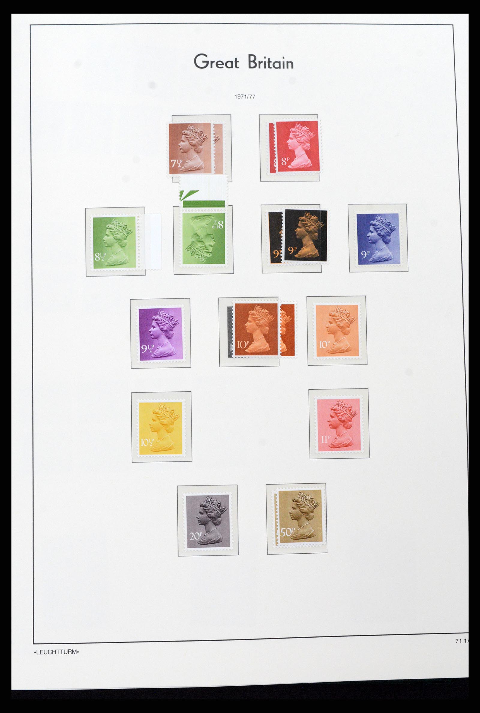 37273 053 - Postzegelverzameling 37273 Engeland 1935-1989.