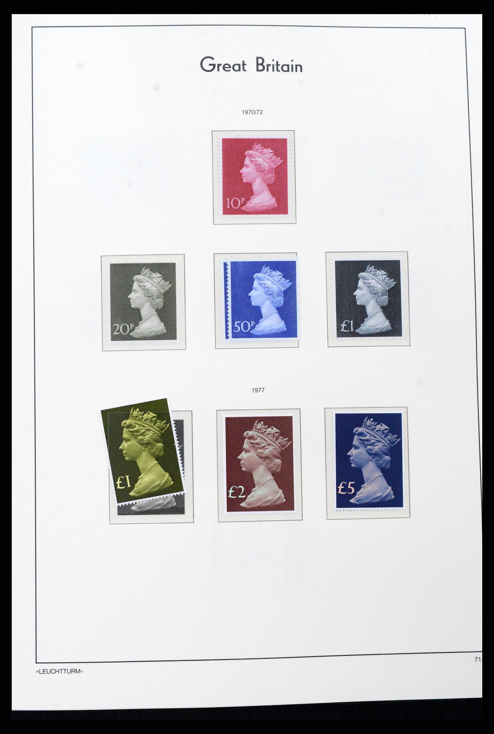 37273 055 - Postzegelverzameling 37273 Engeland 1935-1989.