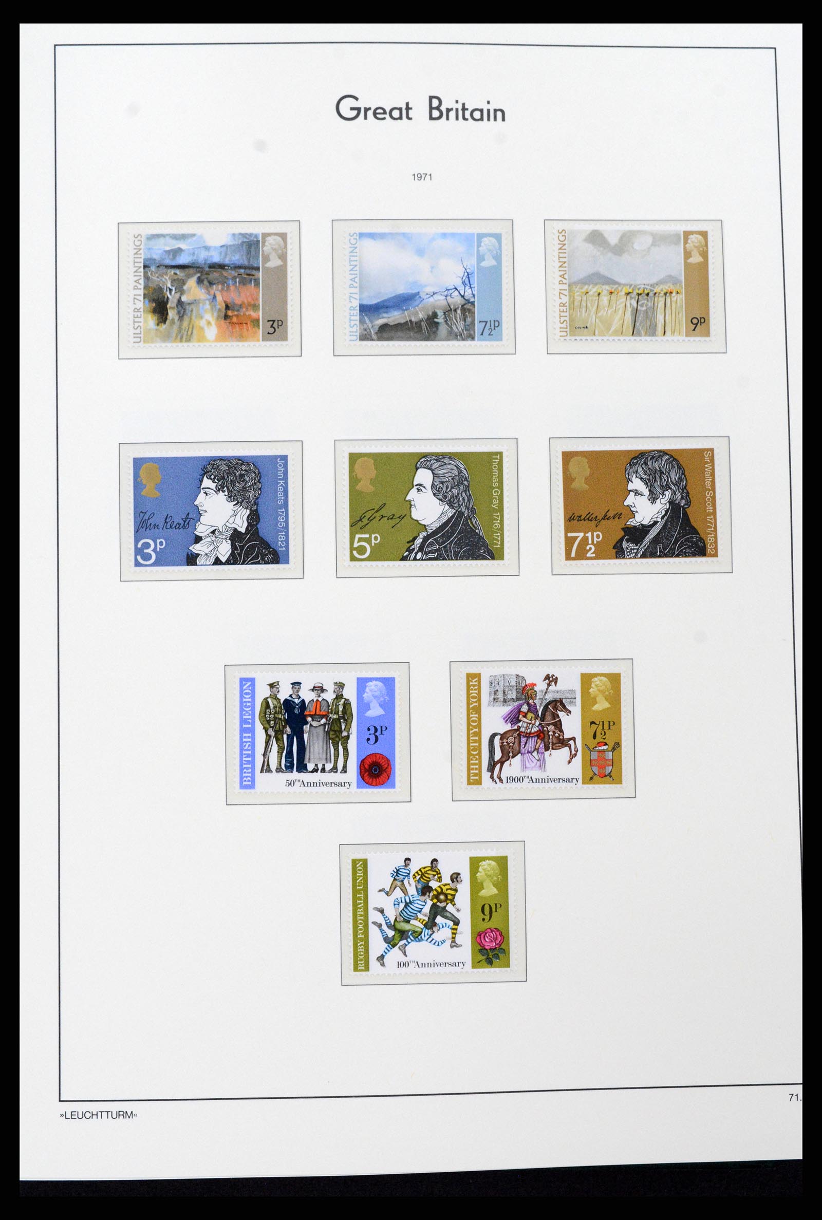 37273 056 - Postzegelverzameling 37273 Engeland 1935-1989.