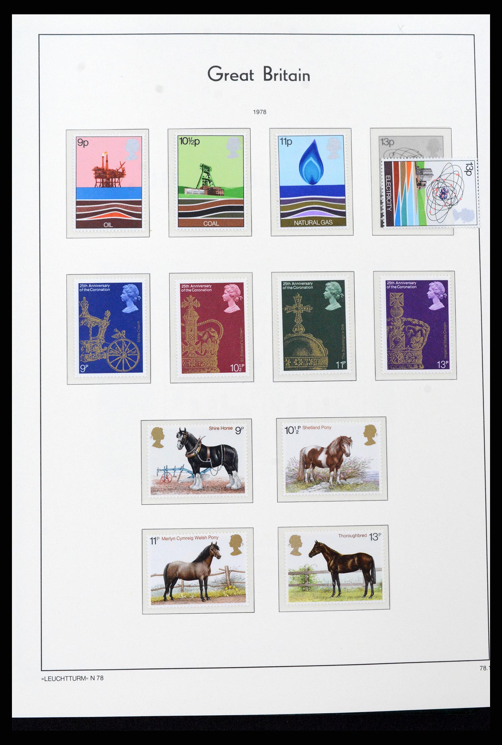 37273 073 - Postzegelverzameling 37273 Engeland 1935-1989.