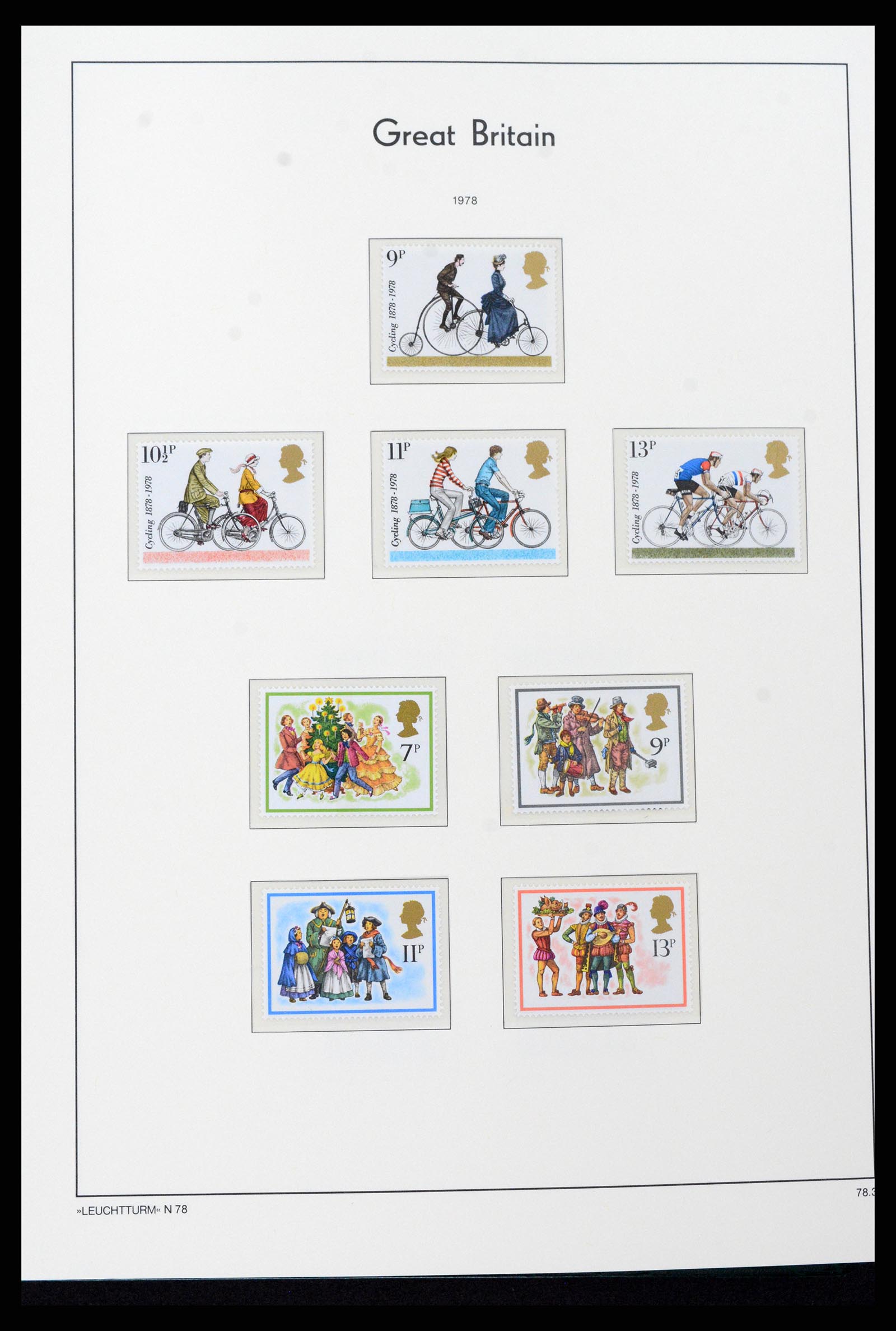 37273 076 - Postzegelverzameling 37273 Engeland 1935-1989.