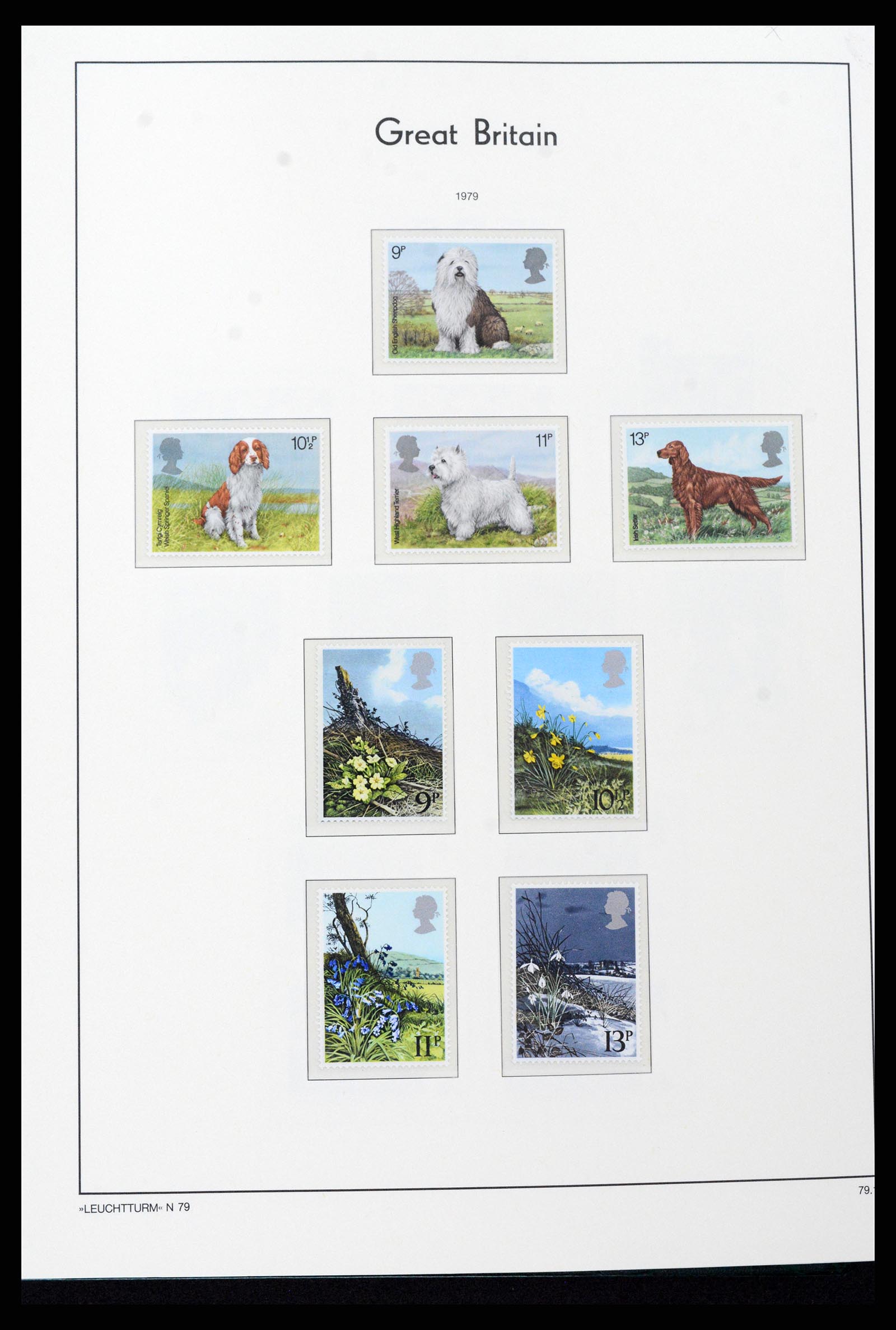 37273 077 - Postzegelverzameling 37273 Engeland 1935-1989.