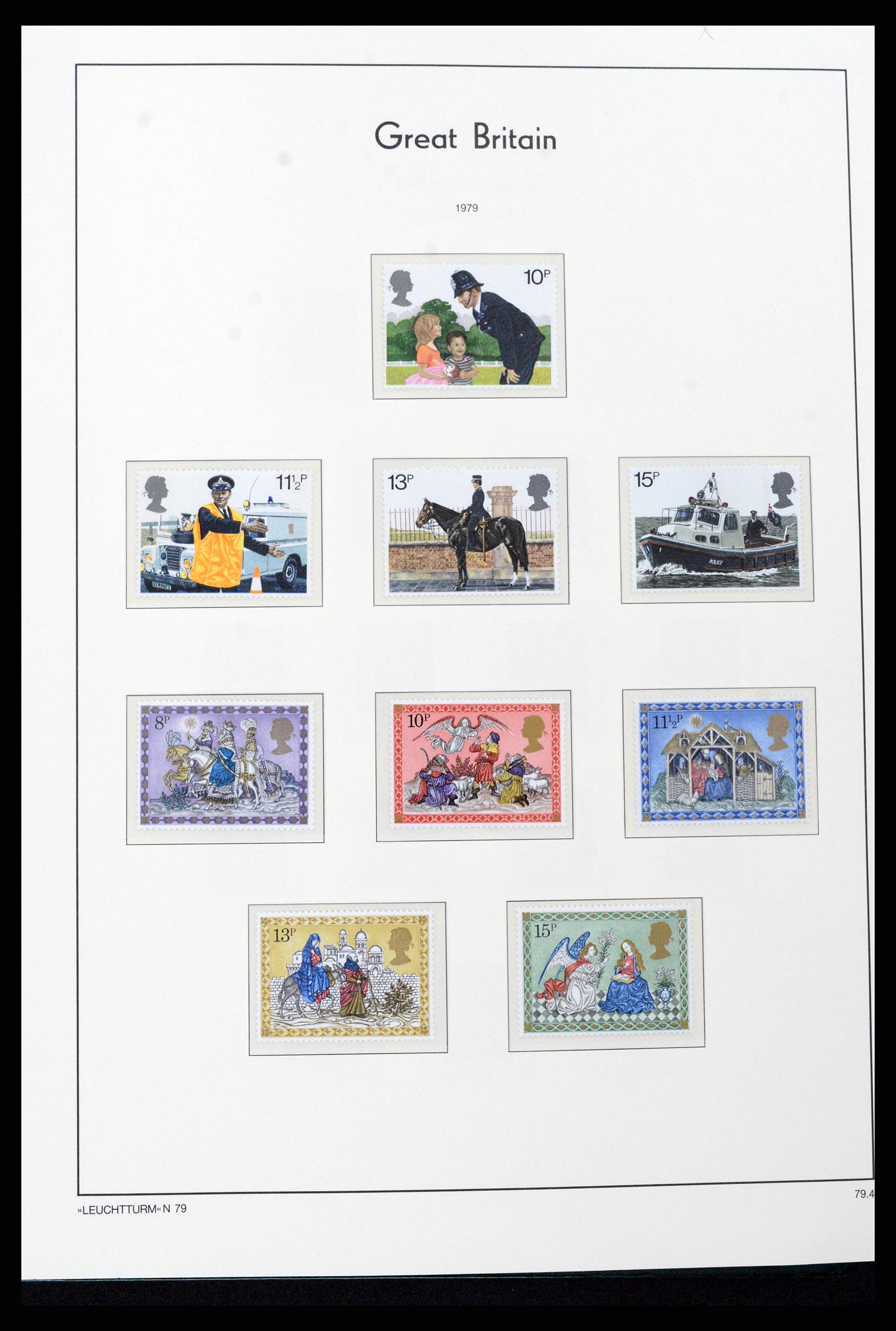 37273 080 - Postzegelverzameling 37273 Engeland 1935-1989.