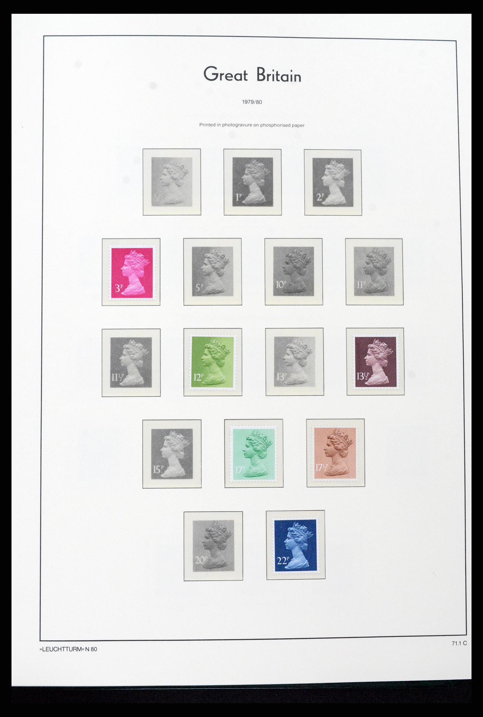 37273 086 - Postzegelverzameling 37273 Engeland 1935-1989.