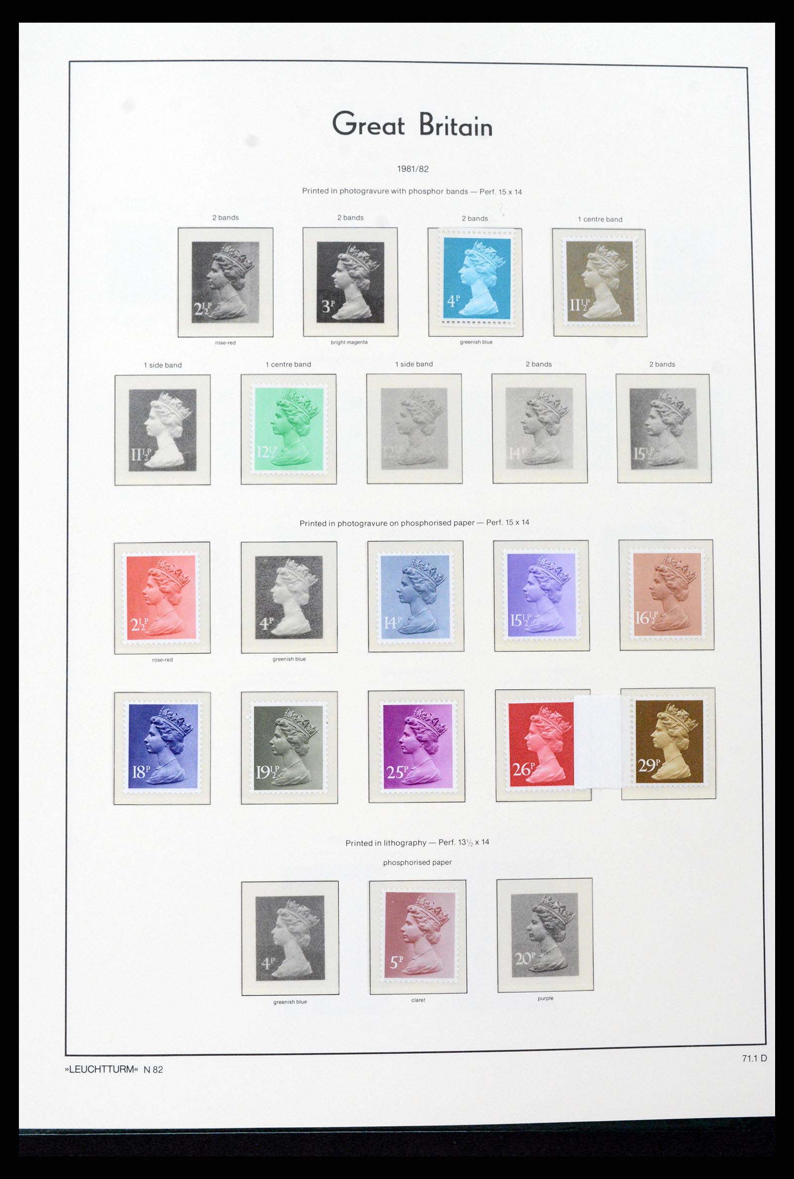 37273 087 - Postzegelverzameling 37273 Engeland 1935-1989.