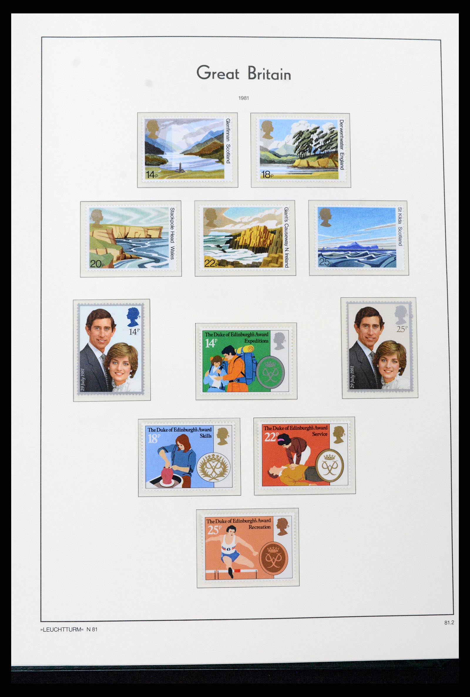 37273 094 - Postzegelverzameling 37273 Engeland 1935-1989.