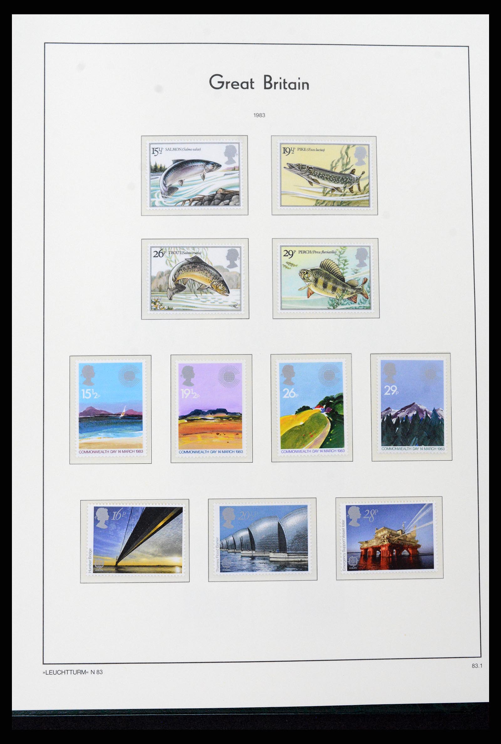 37273 099 - Postzegelverzameling 37273 Engeland 1935-1989.