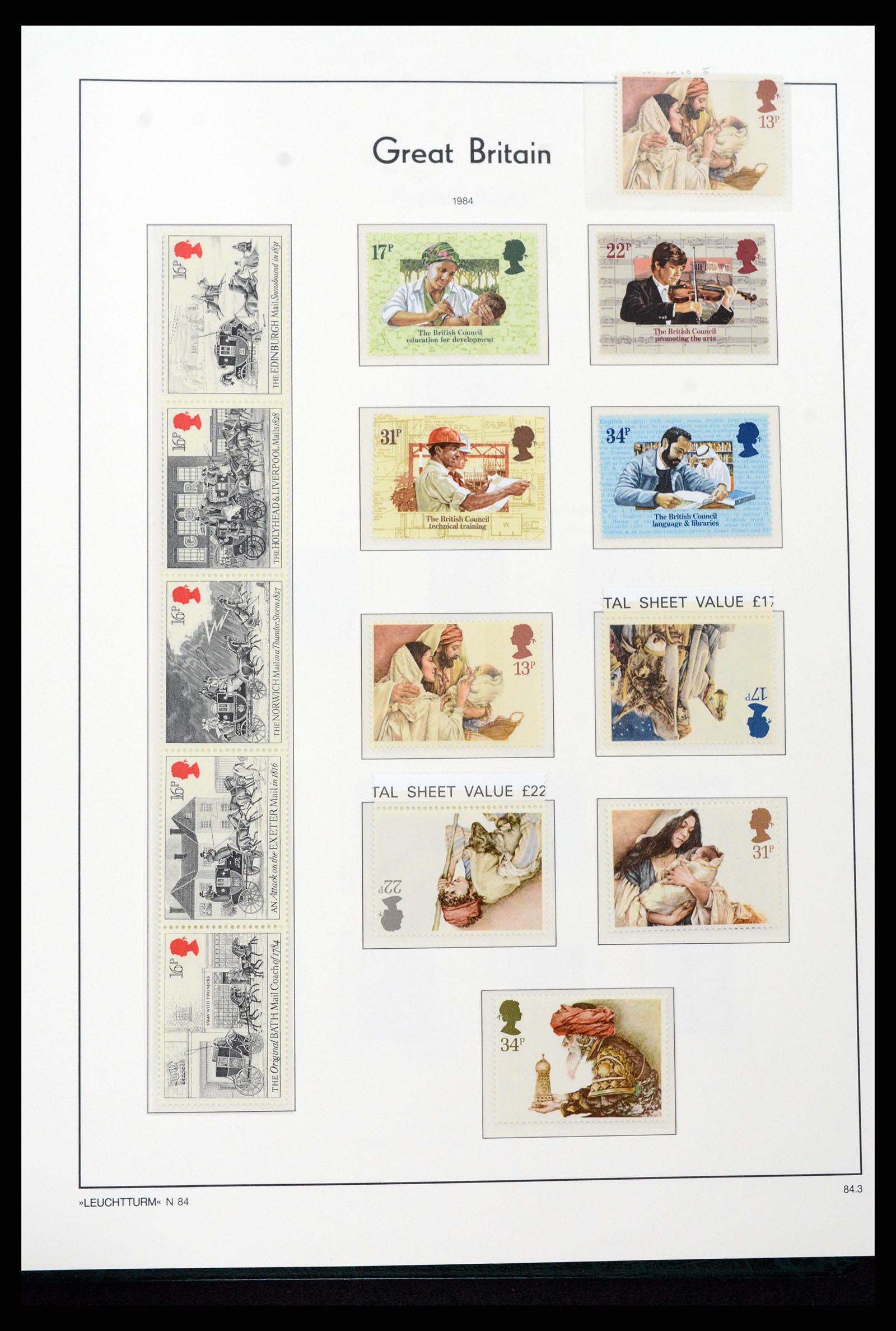 37273 104 - Stamp collection 37273 Great Britain 1935-1989.