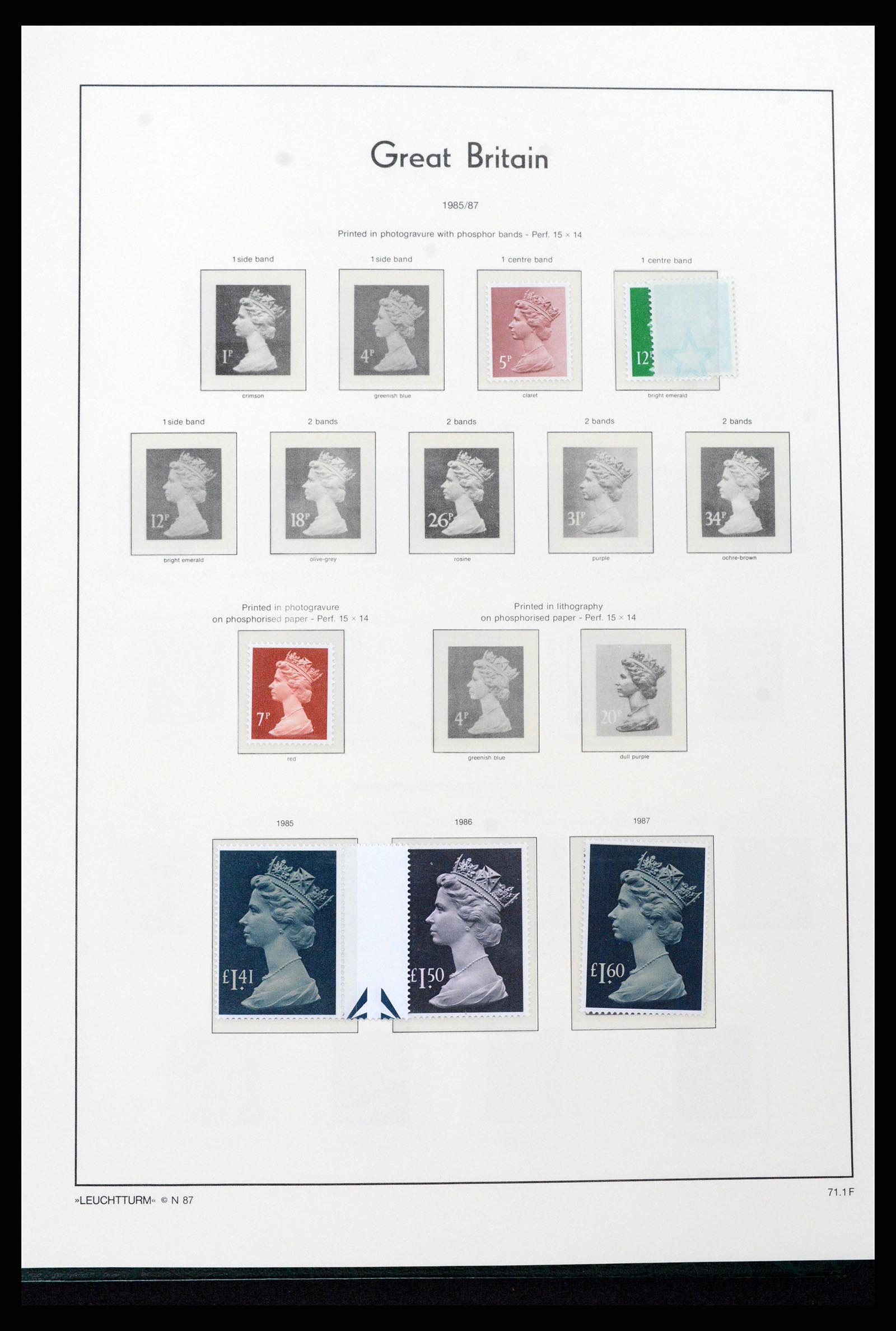37273 106 - Postzegelverzameling 37273 Engeland 1935-1989.