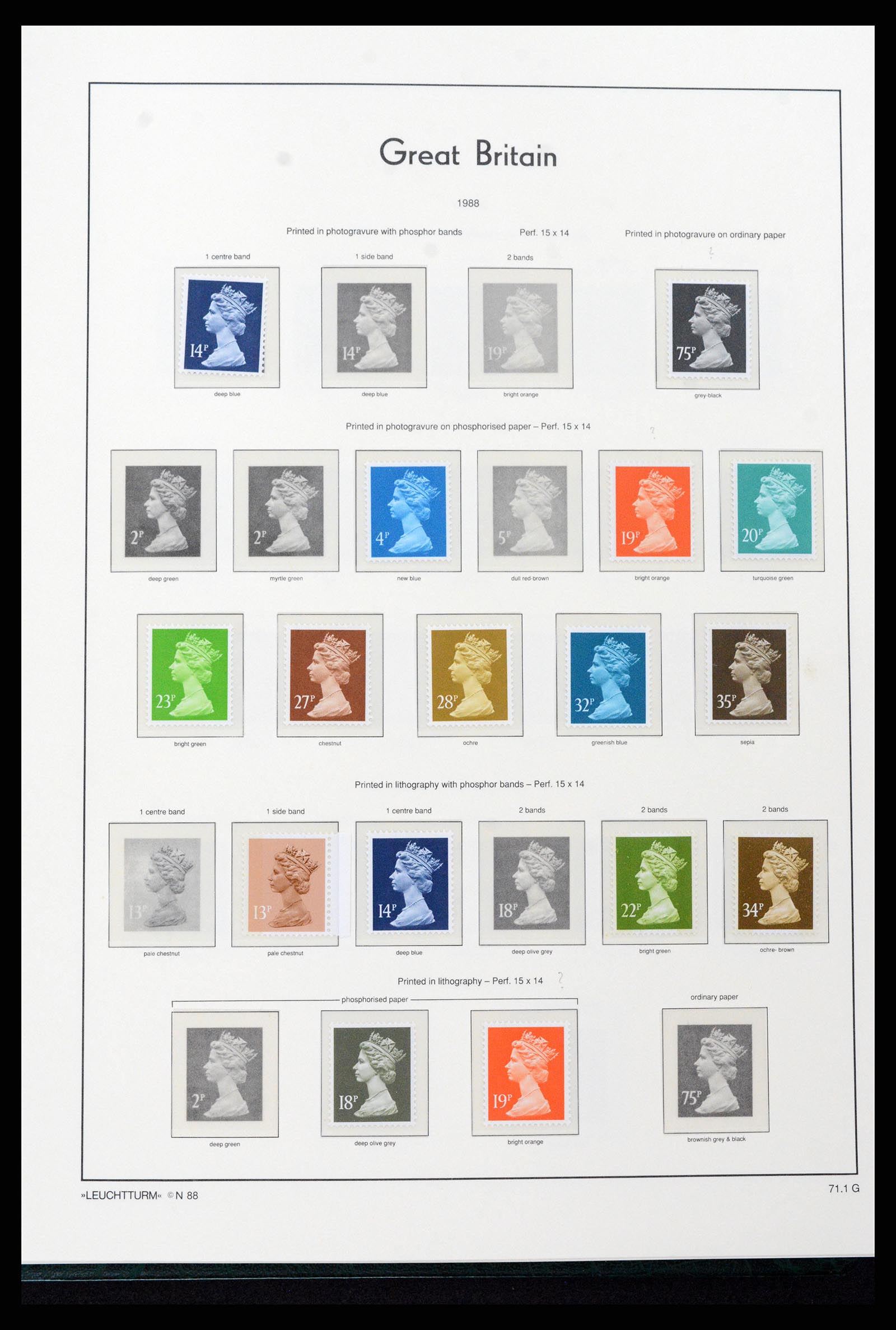 37273 107 - Postzegelverzameling 37273 Engeland 1935-1989.
